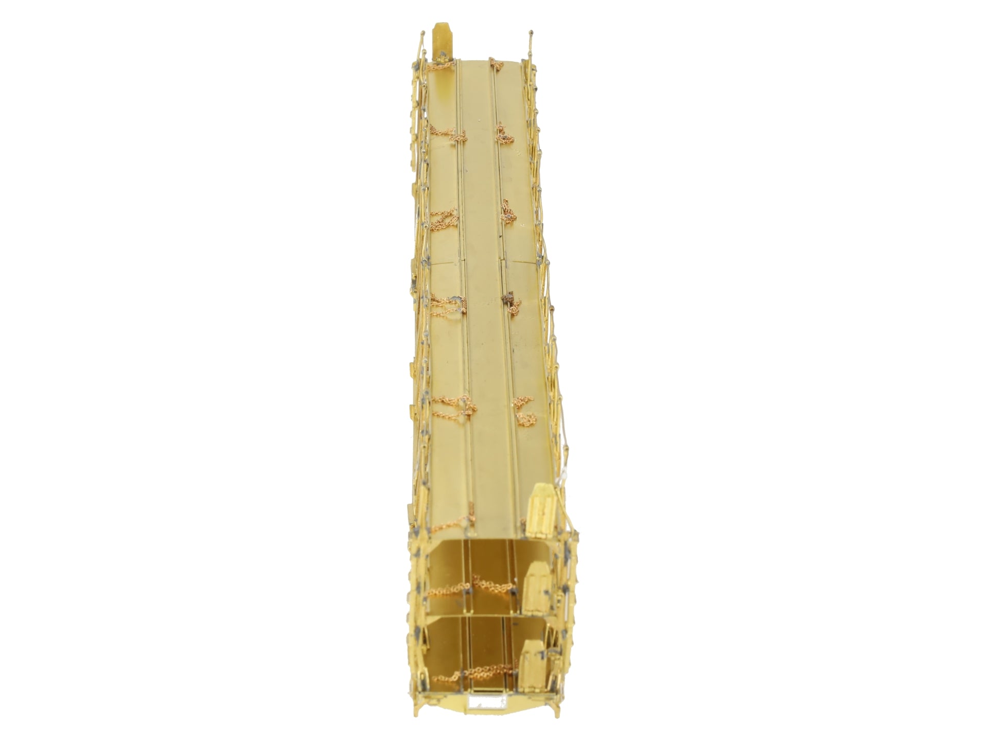 Overland OMI-1326 HO Scale brass Tri-Level Open Auto Rack EX/Box