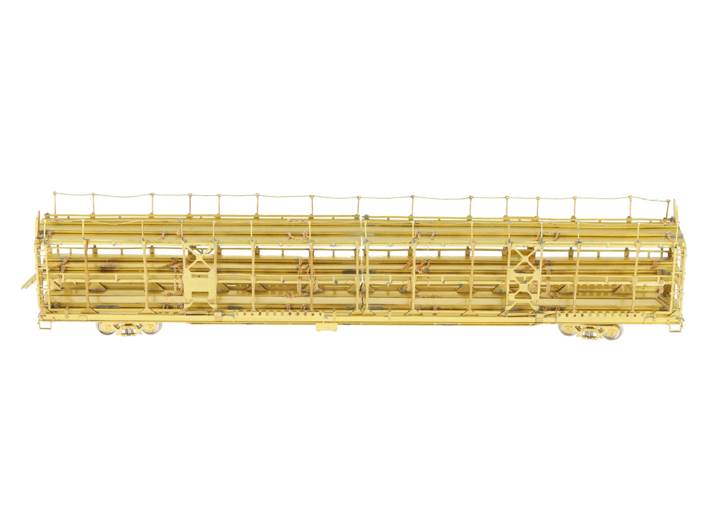 Overland OMI-1326 HO Scale brass Tri-Level Open Auto Rack EX/Box