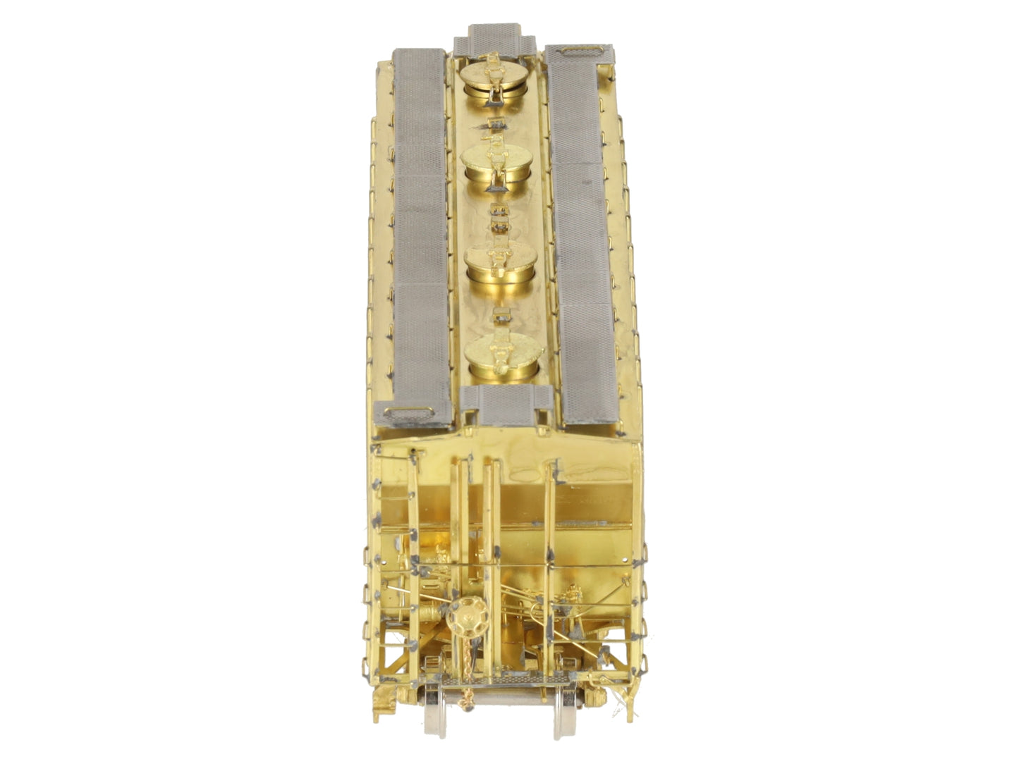 Overland OMI-3053 HO Scale BRASS ATSF 2-Bay Hopper Car EX/Box