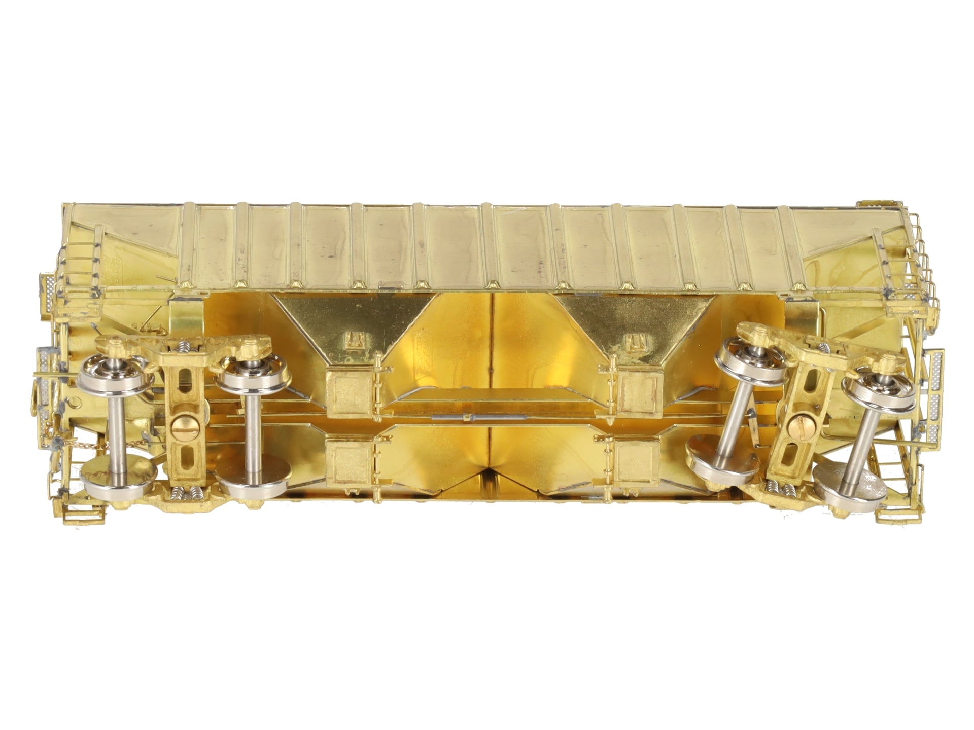 Overland OMI-3053 HO Scale BRASS ATSF 2-Bay Hopper Car EX/Box