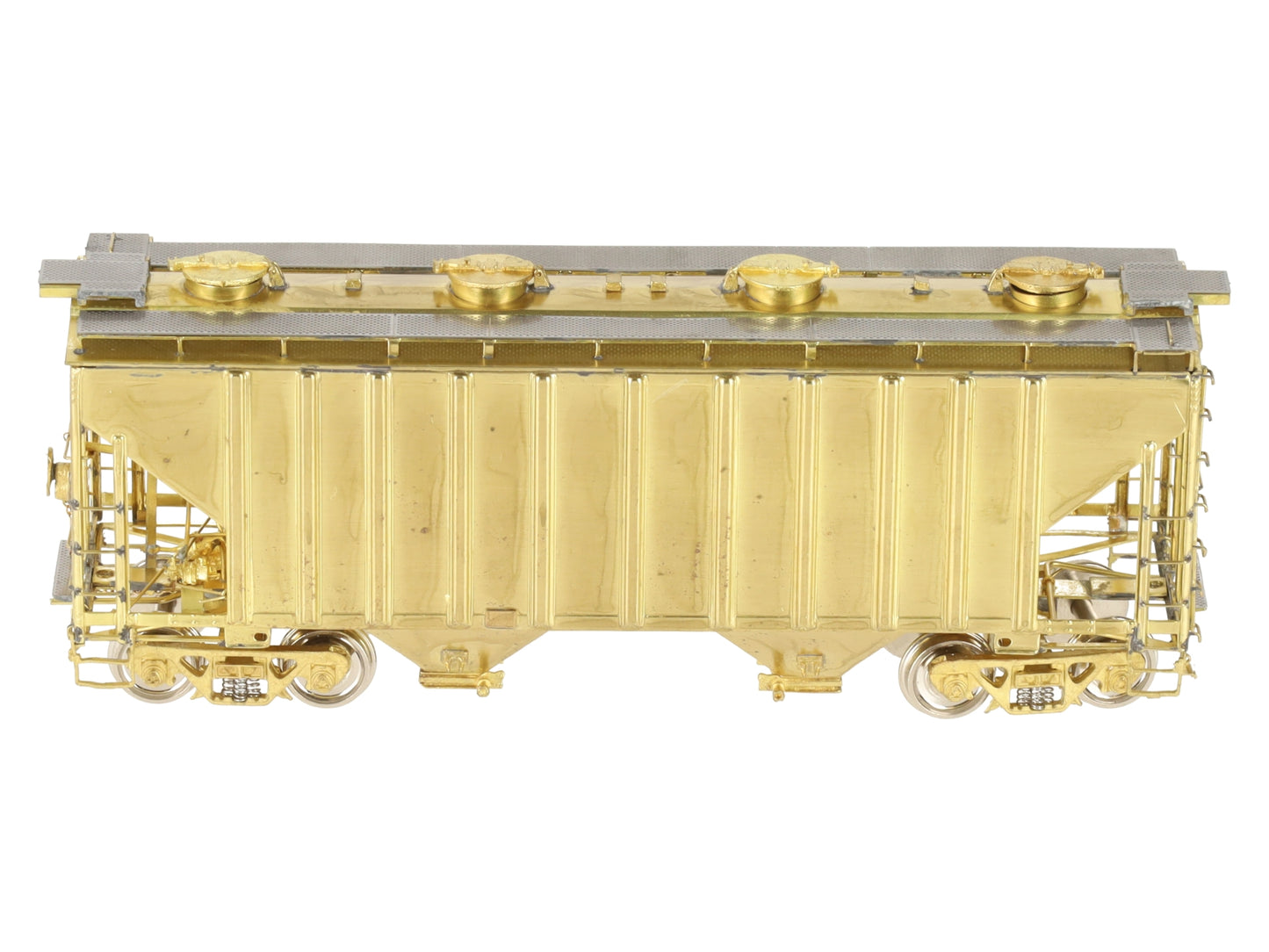 Overland OMI-3053 HO Scale BRASS ATSF 2-Bay Hopper Car EX/Box