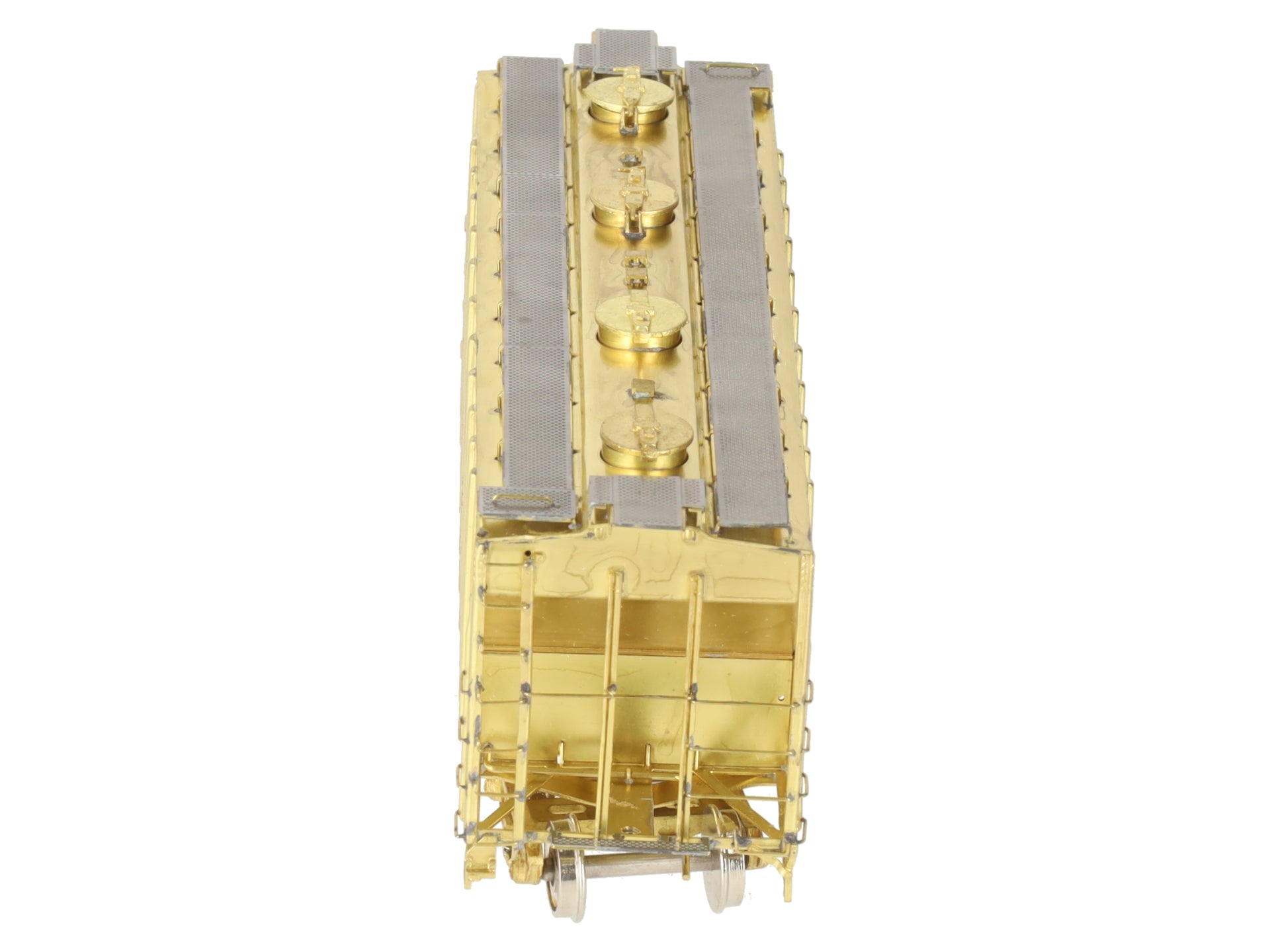 Overland OMI-3053 HO Scale BRASS ATSF 2-Bay Hopper Car EX/Box