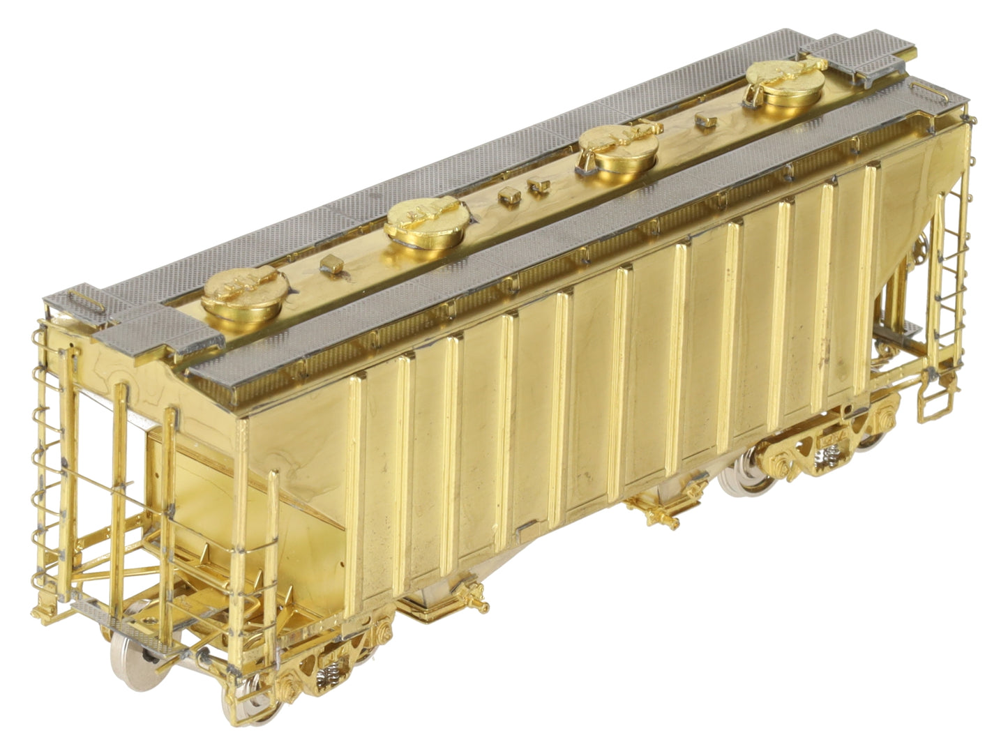Overland OMI-3053 HO Scale BRASS ATSF 2-Bay Hopper Car EX/Box