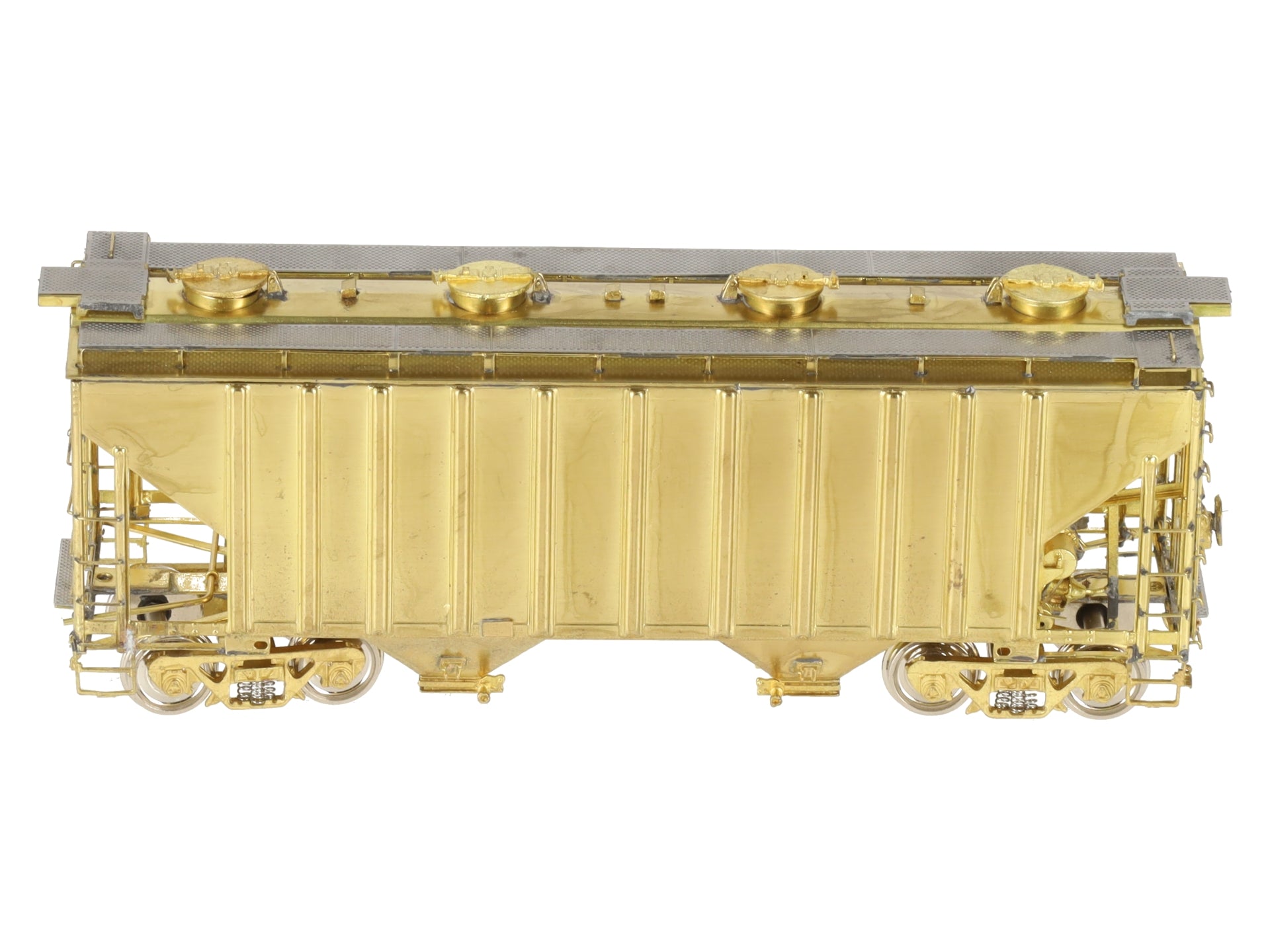 Overland OMI-3053 HO Scale BRASS ATSF 2-Bay Hopper Car EX/Box