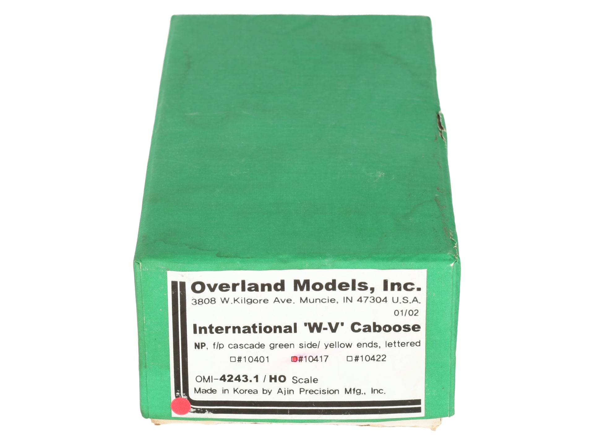 Overland OMI-4243.1 HO Scale BRASS Northern Pacific International 'W-V Caboose LN/Box