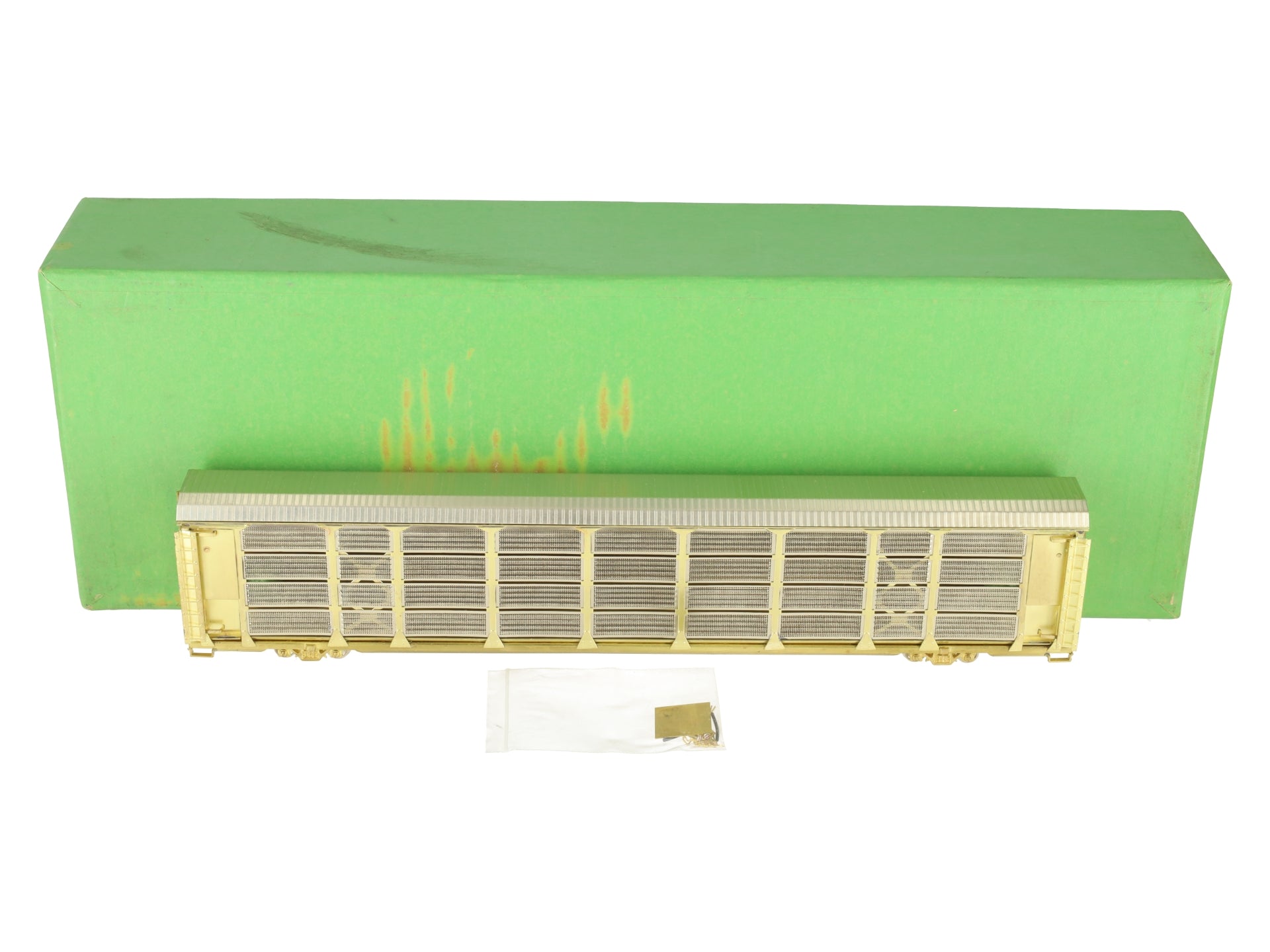 Overland OMI-1325 HO Scale BRASS Tri Level Auto Rack EX/Box