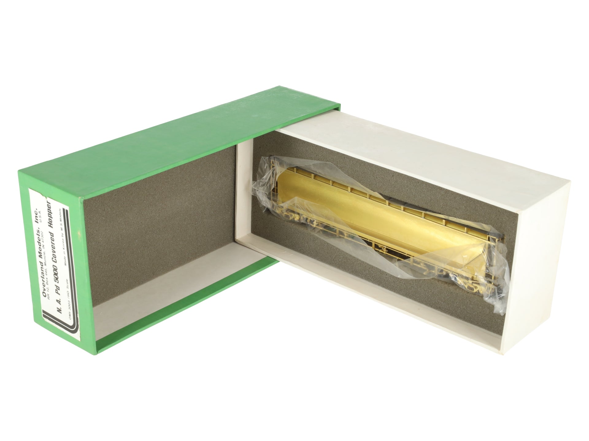 Overland 3003 HO Scale BRASS Grace N.A Pd 5000 Covered Hopper EX/Box