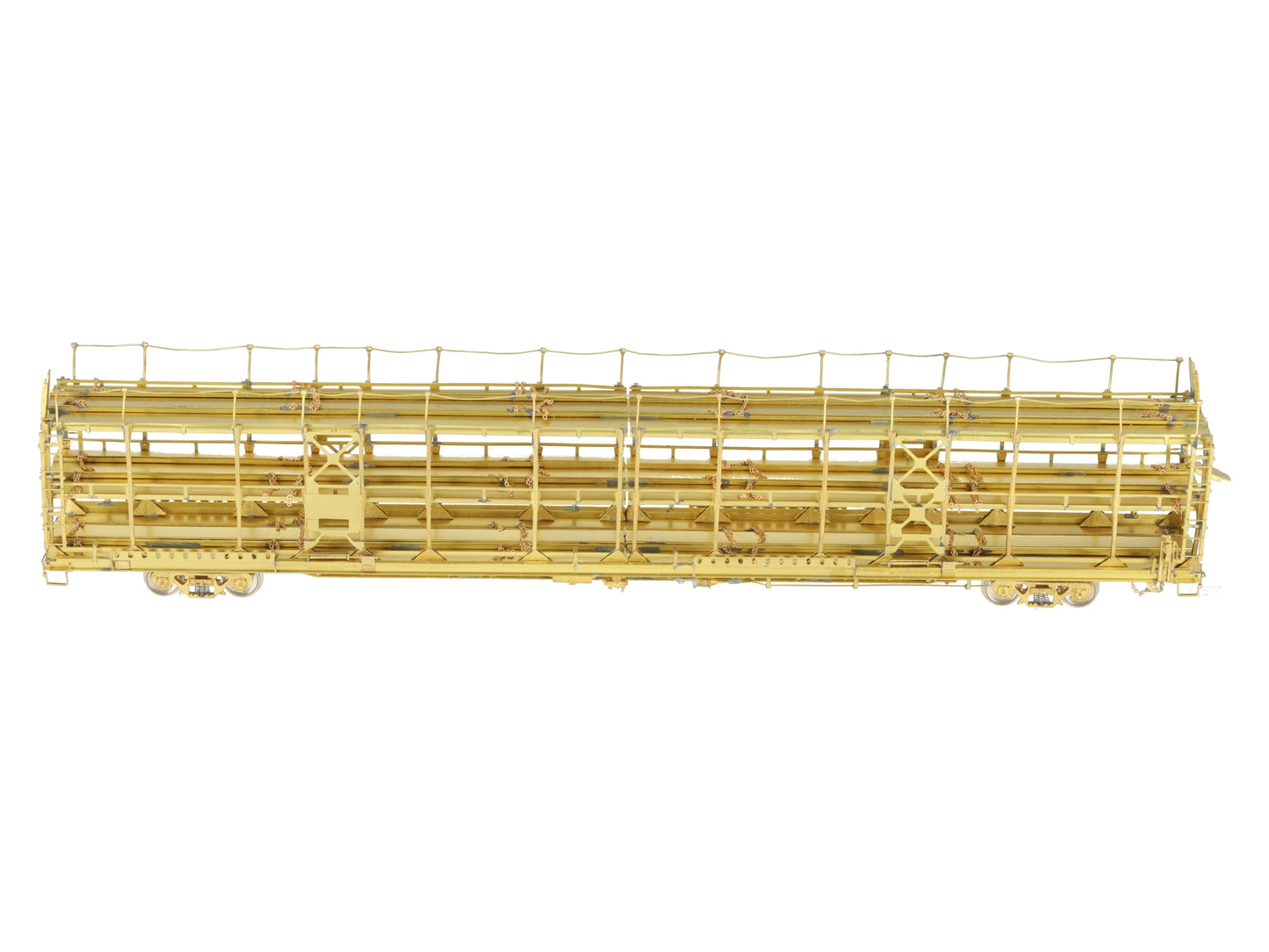 Overland OMI-1326 HO Scale BRASS Tri-Level Open Auto Rack EX/Box