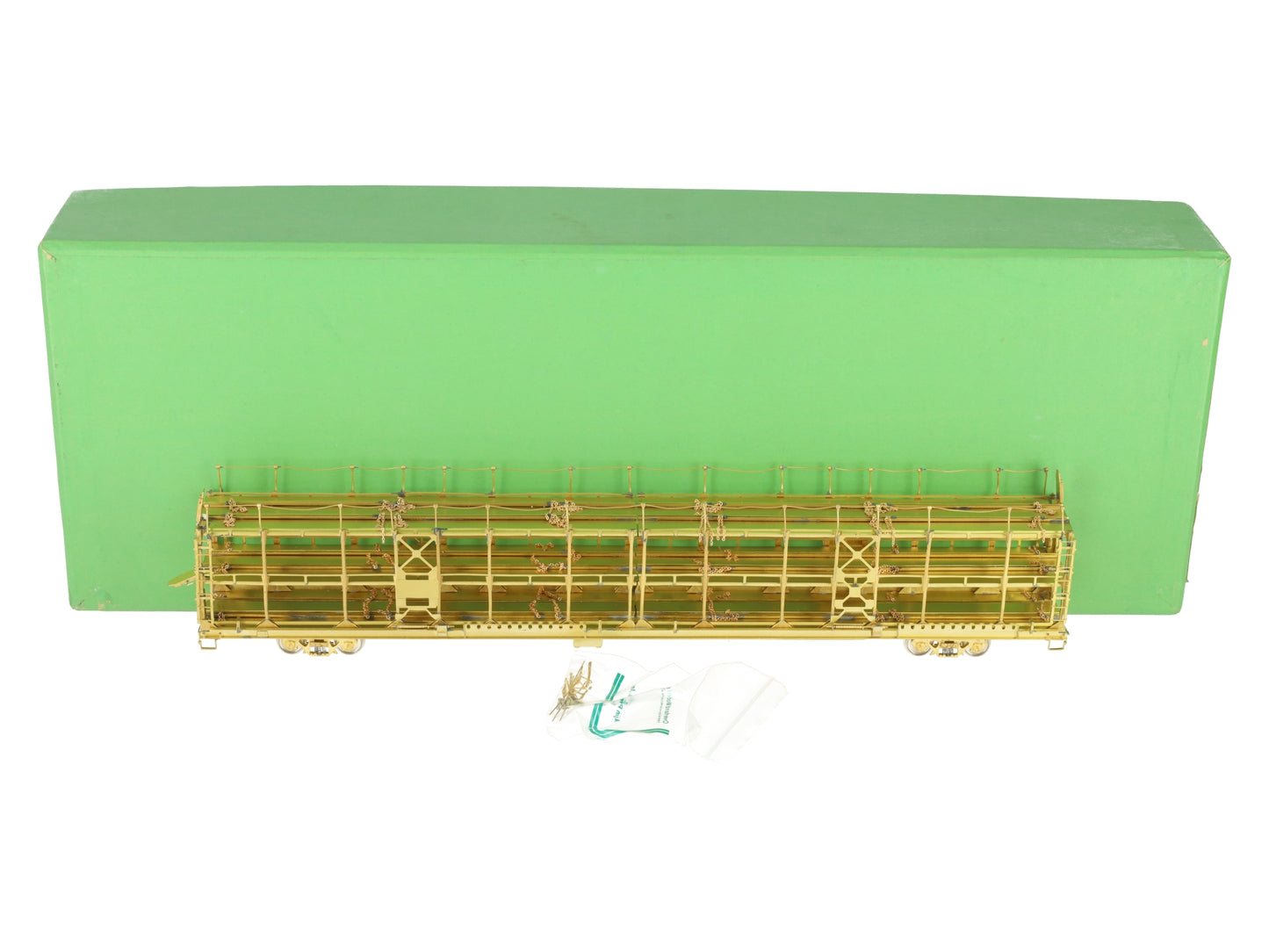 Overland OMI-1326 HO Scale BRASS Tri-Level Open Auto Rack EX/Box