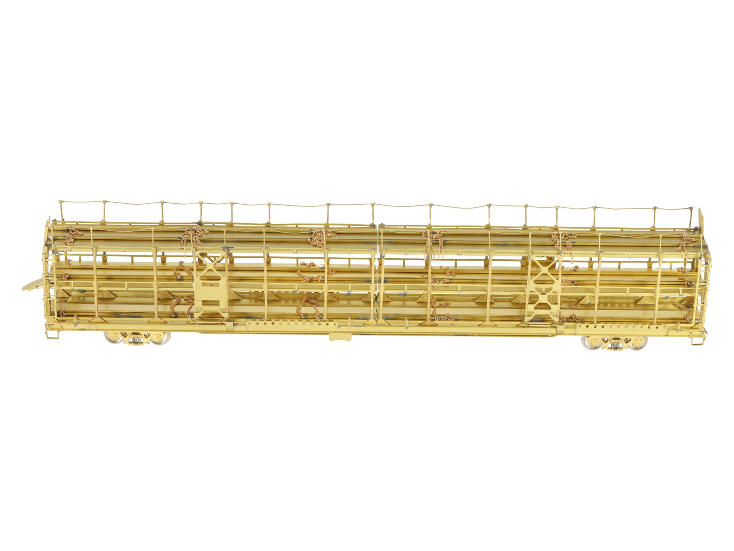 Overland OMI-1326 HO Scale BRASS Tri-Level Open Auto Rack EX/Box