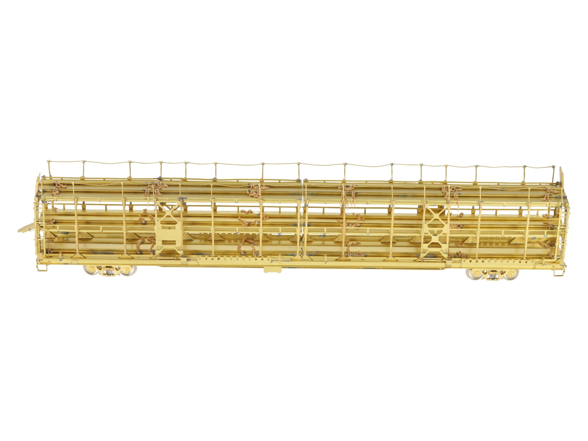Overland OMI-1326 HO Scale BRASS Tri-Level Open Auto Rack EX/Box