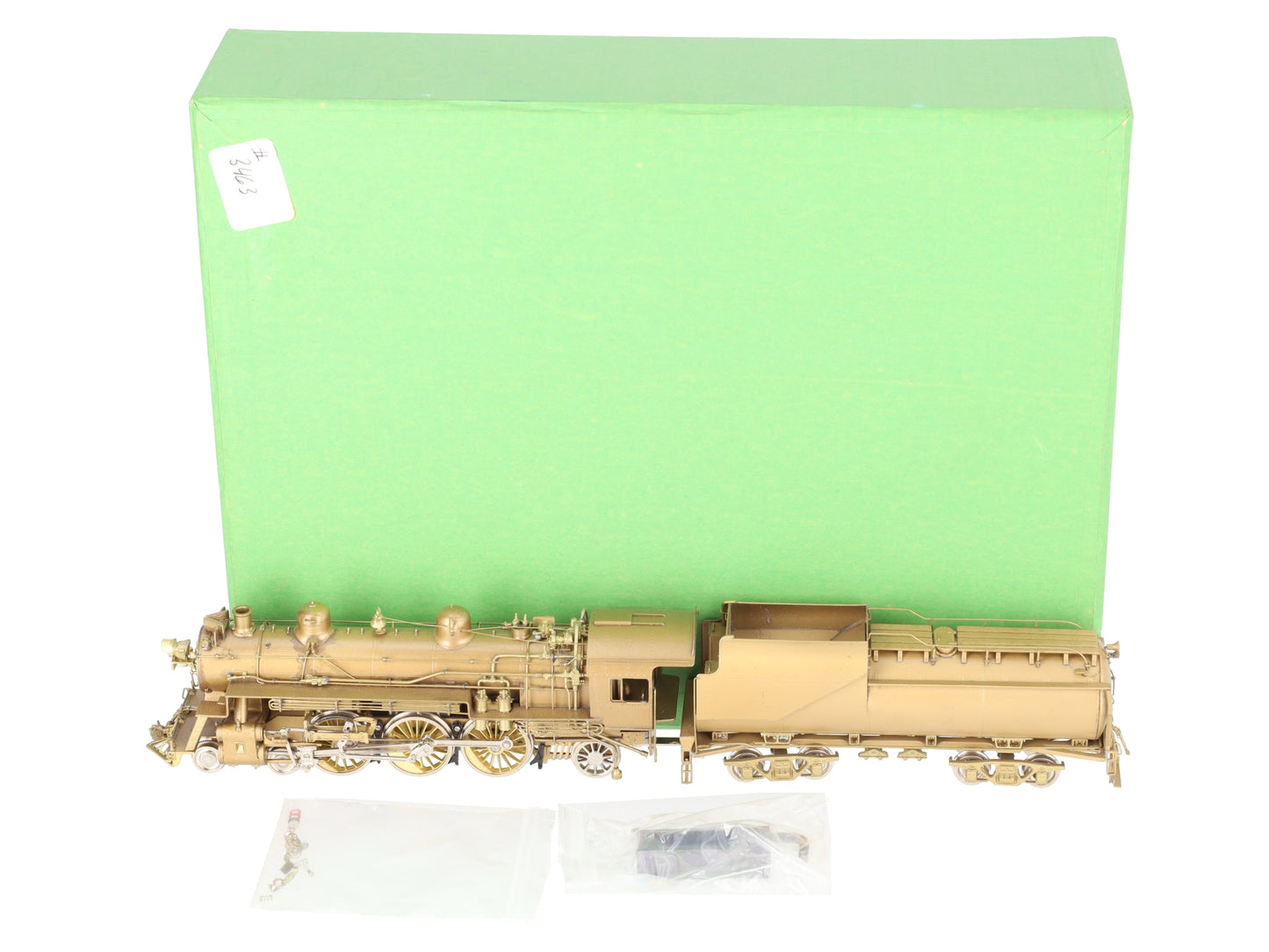 Overland OMI-1445 HO BRASS Chesapeake & Ohio 4-6-2 F-15 Steam Engine -Unpainted EX/Box