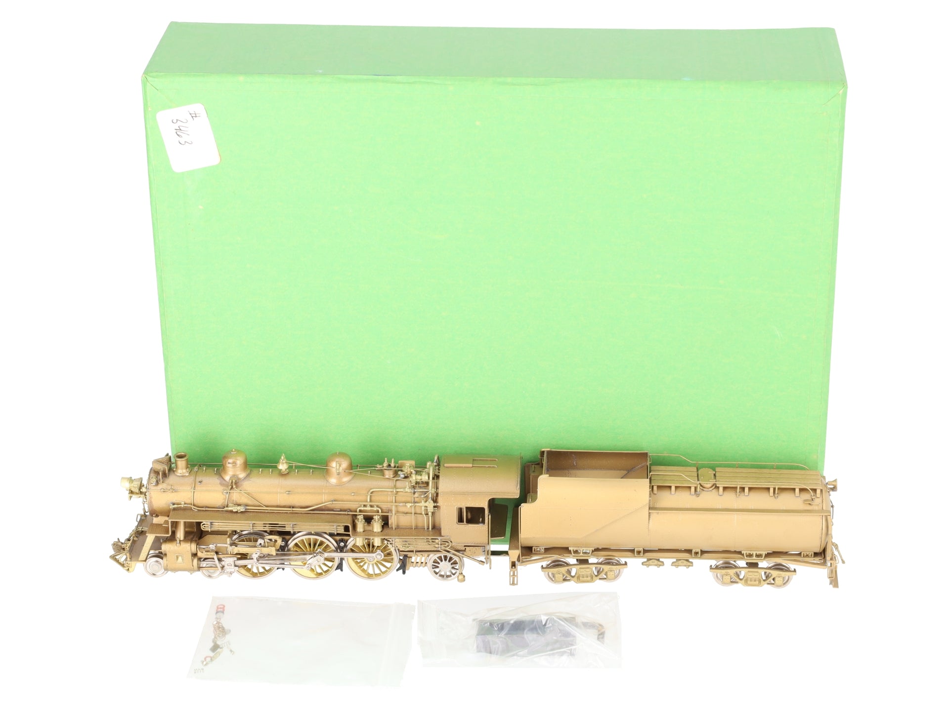 Overland OMI-1445 HO BRASS Chesapeake & Ohio 4-6-2 F-15 Steam Engine -Unpainted EX/Box