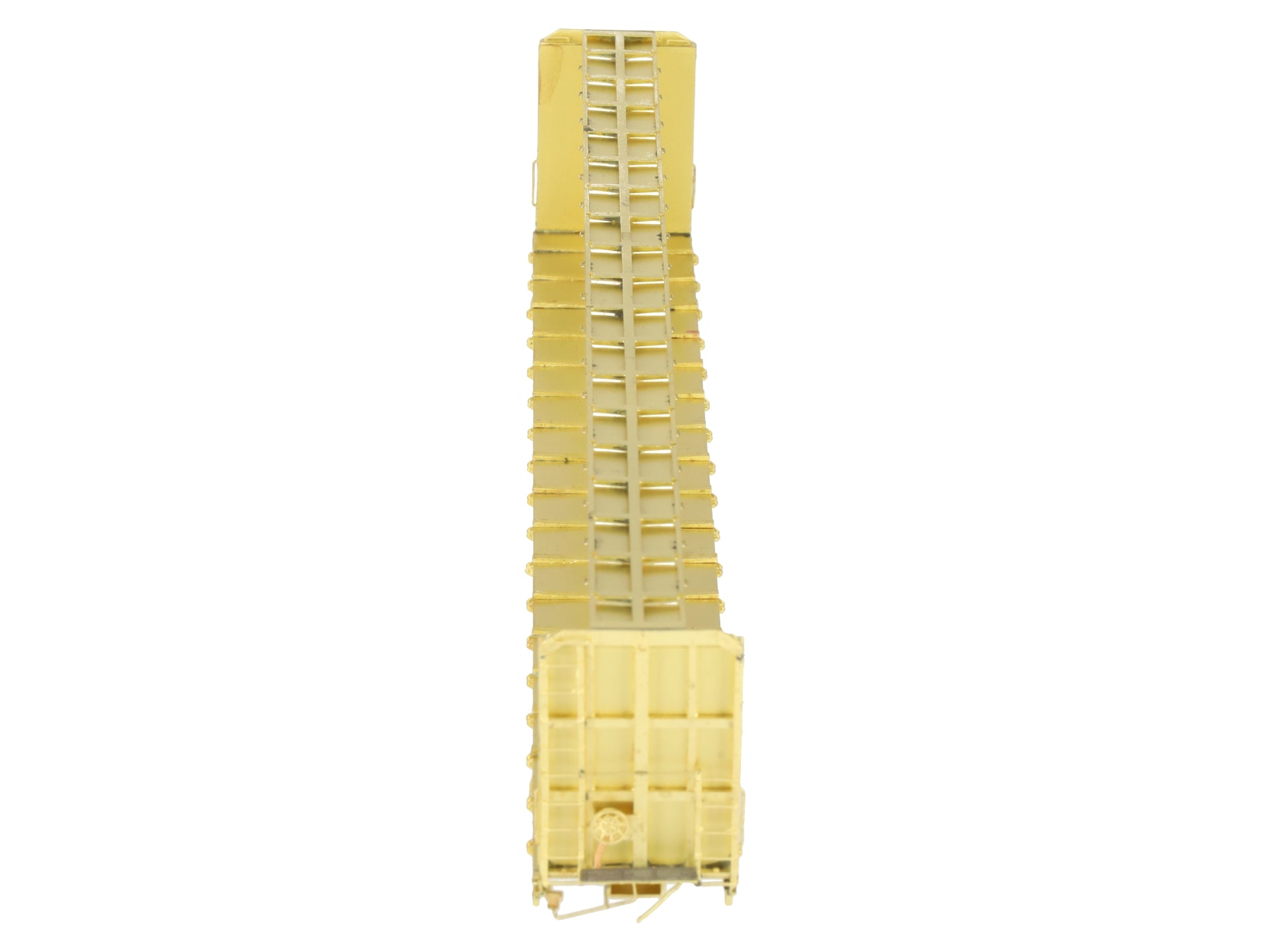 Overland 3235 HO Brass Triler Train TSH 75' Flat Car Centerbeam Bulkhead EX/Box