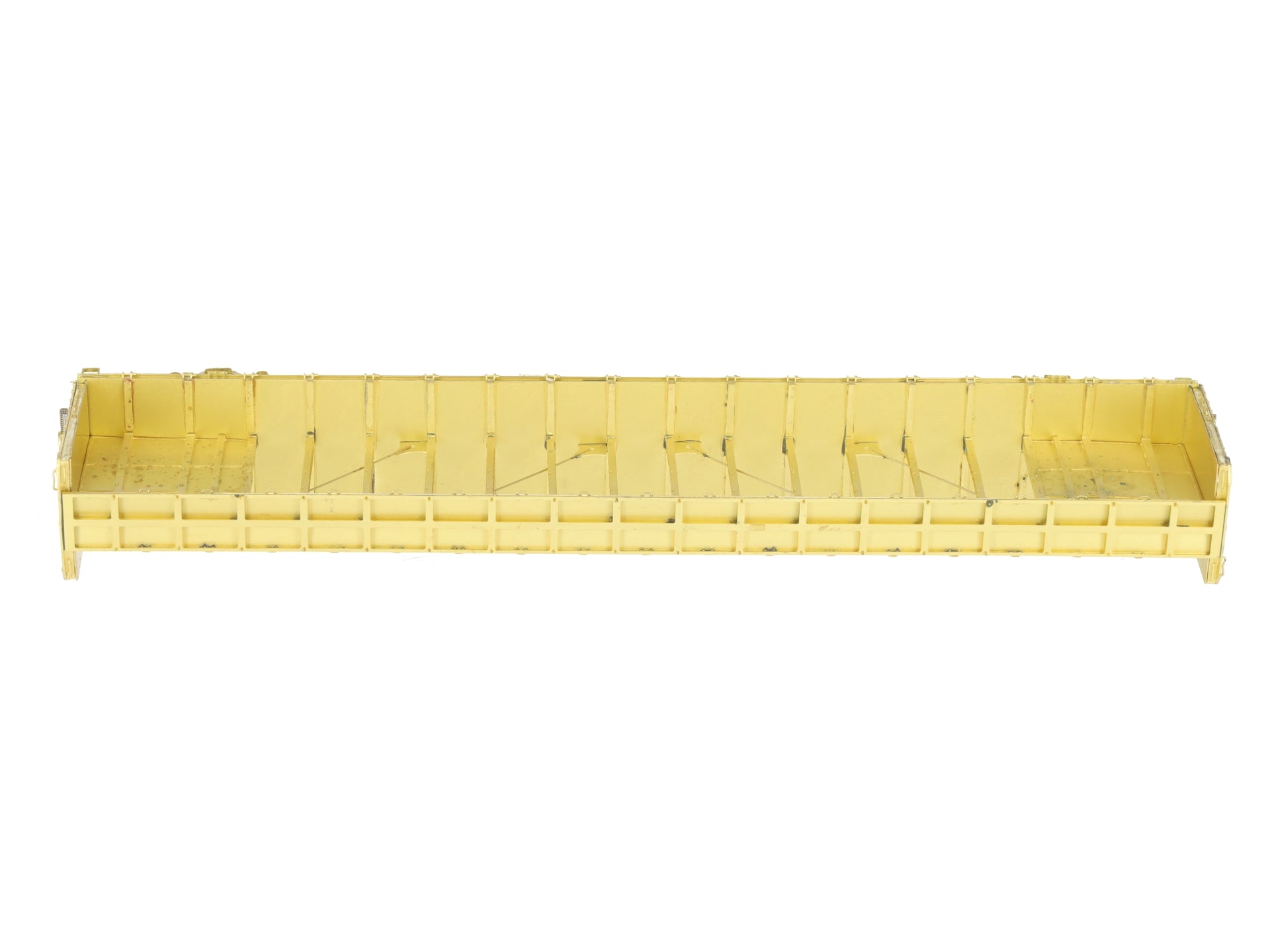 Overland 3235 HO Brass Triler Train TSH 75' Flat Car Centerbeam Bulkhead EX/Box