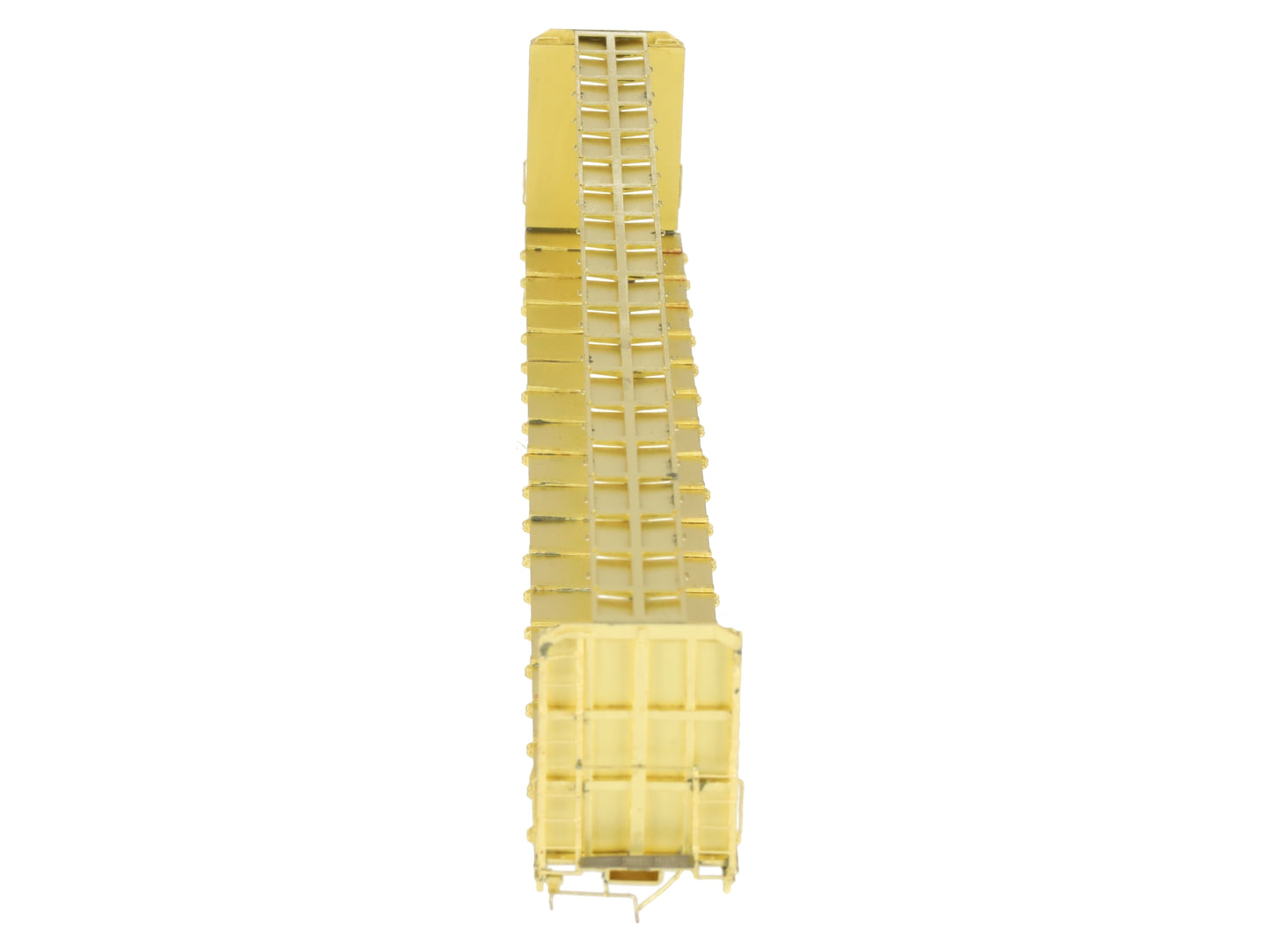 Overland 3235 HO Brass Triler Train TSH 75' Flat Car Centerbeam Bulkhead EX/Box