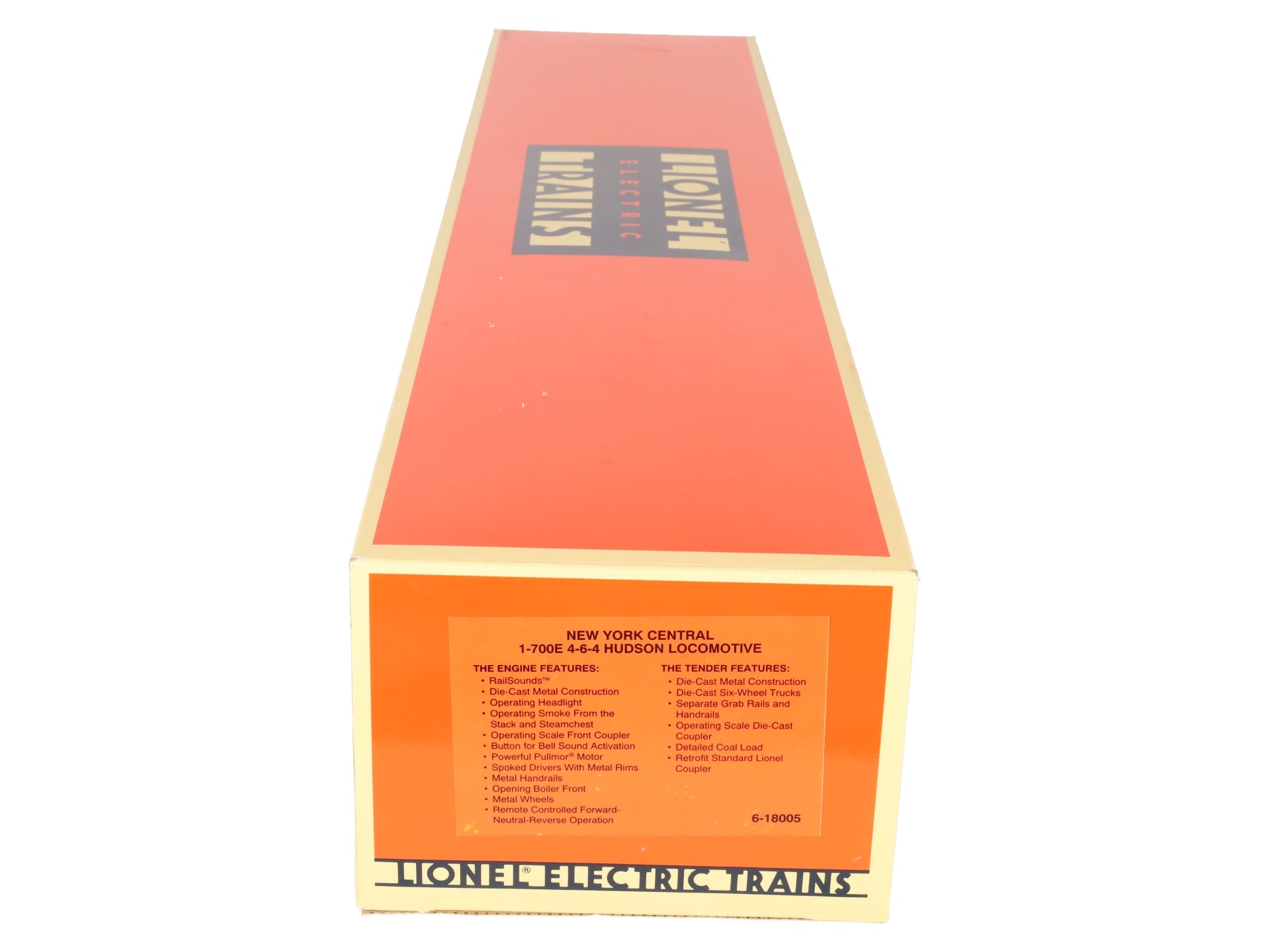 Lionel 6-18005 O Gauge NYC 4-6-4 700E Hudson Steam Loco & Tender #5340 LN/Box