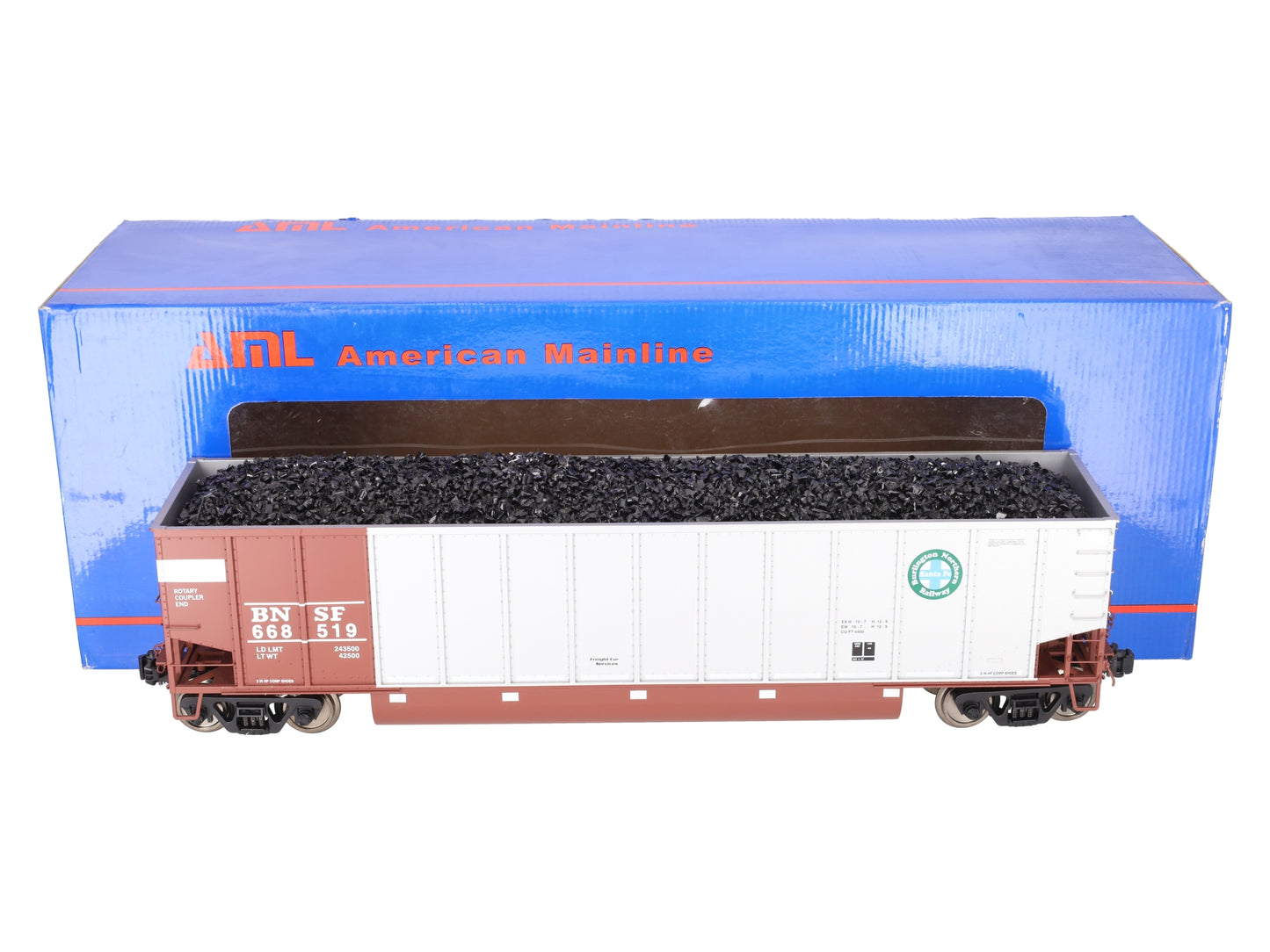 American Mainline G421-02 G Scale BethGon II Coal Porter #668519 EX/Box