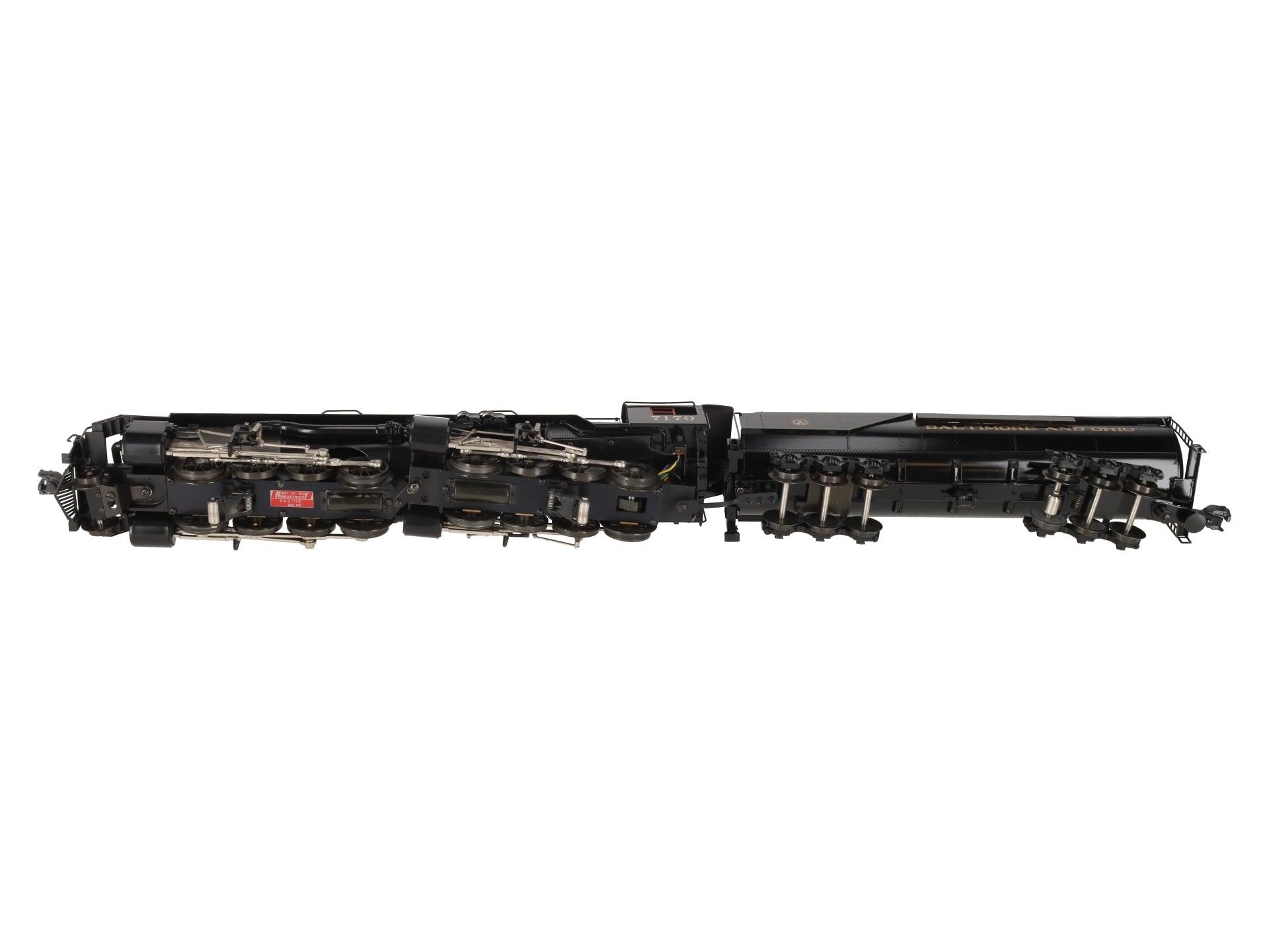 Right-of-Way 5004 B&O 2-8-8-0 EL3 Steam Locomotive and Tender #7170 LN/Box
