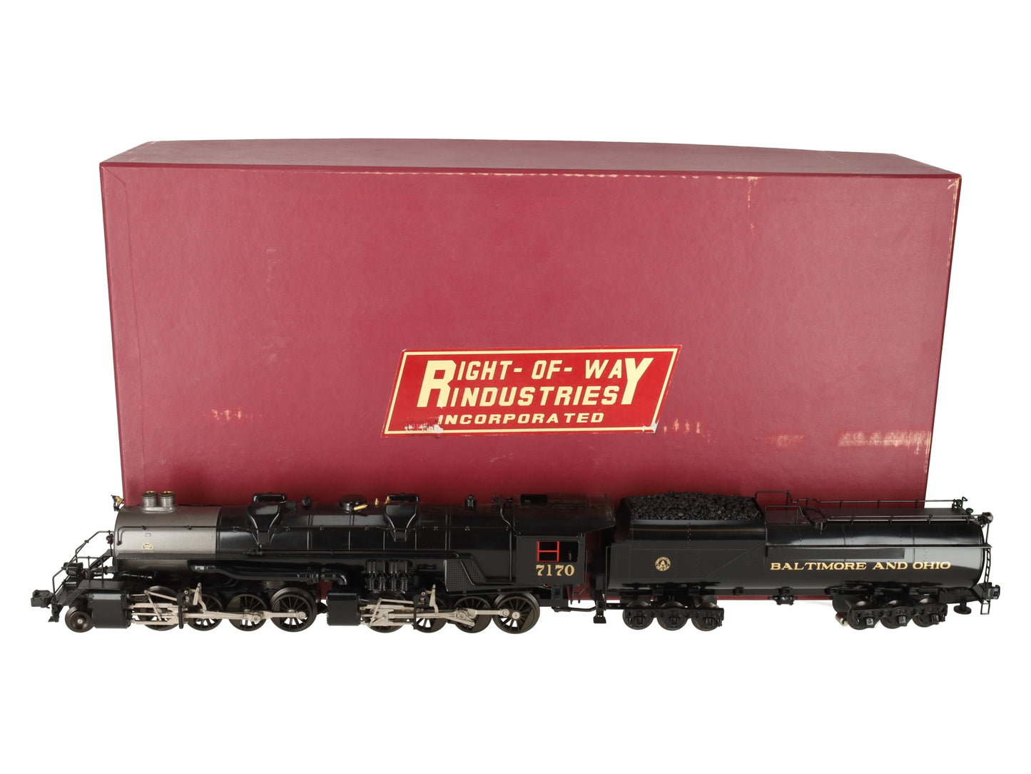 Right-of-Way 5004 B&O 2-8-8-0 EL3 Steam Locomotive and Tender #7170 LN/Box