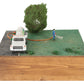 HO Scale Custom Wooden Base Lawn Care Layout Section EX