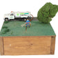 HO Scale Custom Wooden Base Lawn Care Layout Section EX