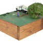 HO Scale Custom Wooden Base Lawn Care Layout Section EX