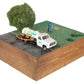 HO Scale Custom Wooden Base Lawn Care Layout Section EX