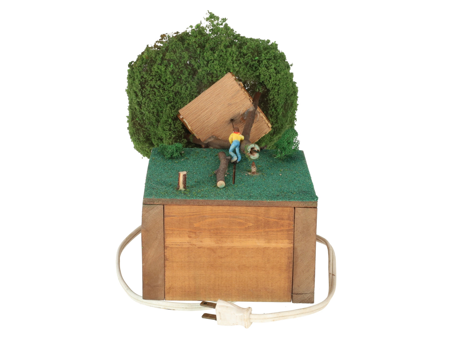 HO Scale Custom Motorized Wooden Base Tree House Layout Section VG