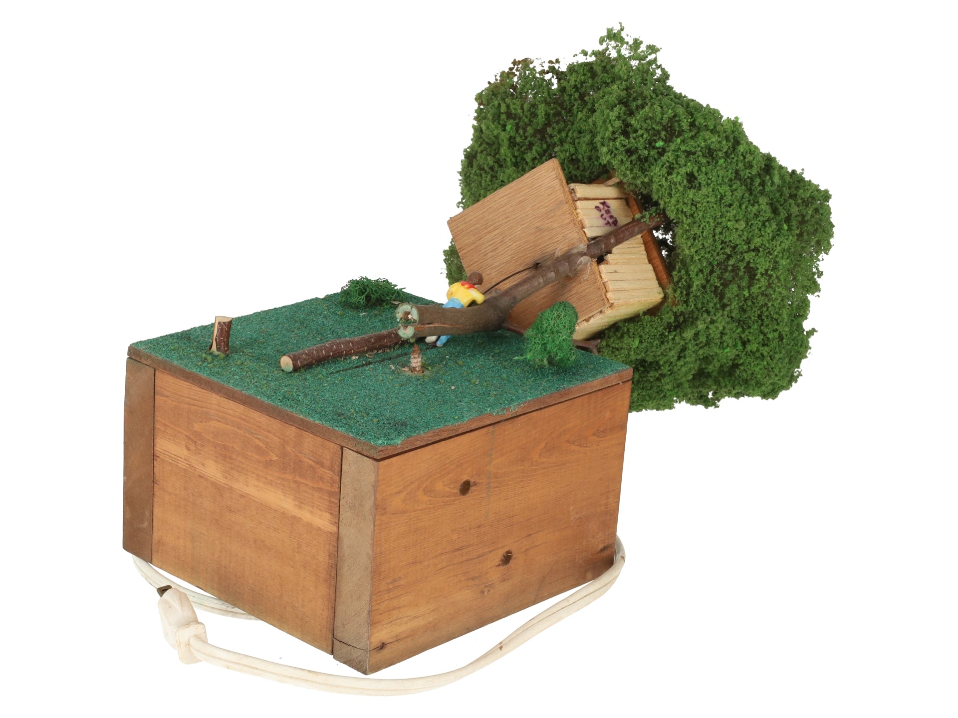 HO Scale Custom Motorized Wooden Base Tree House Layout Section VG
