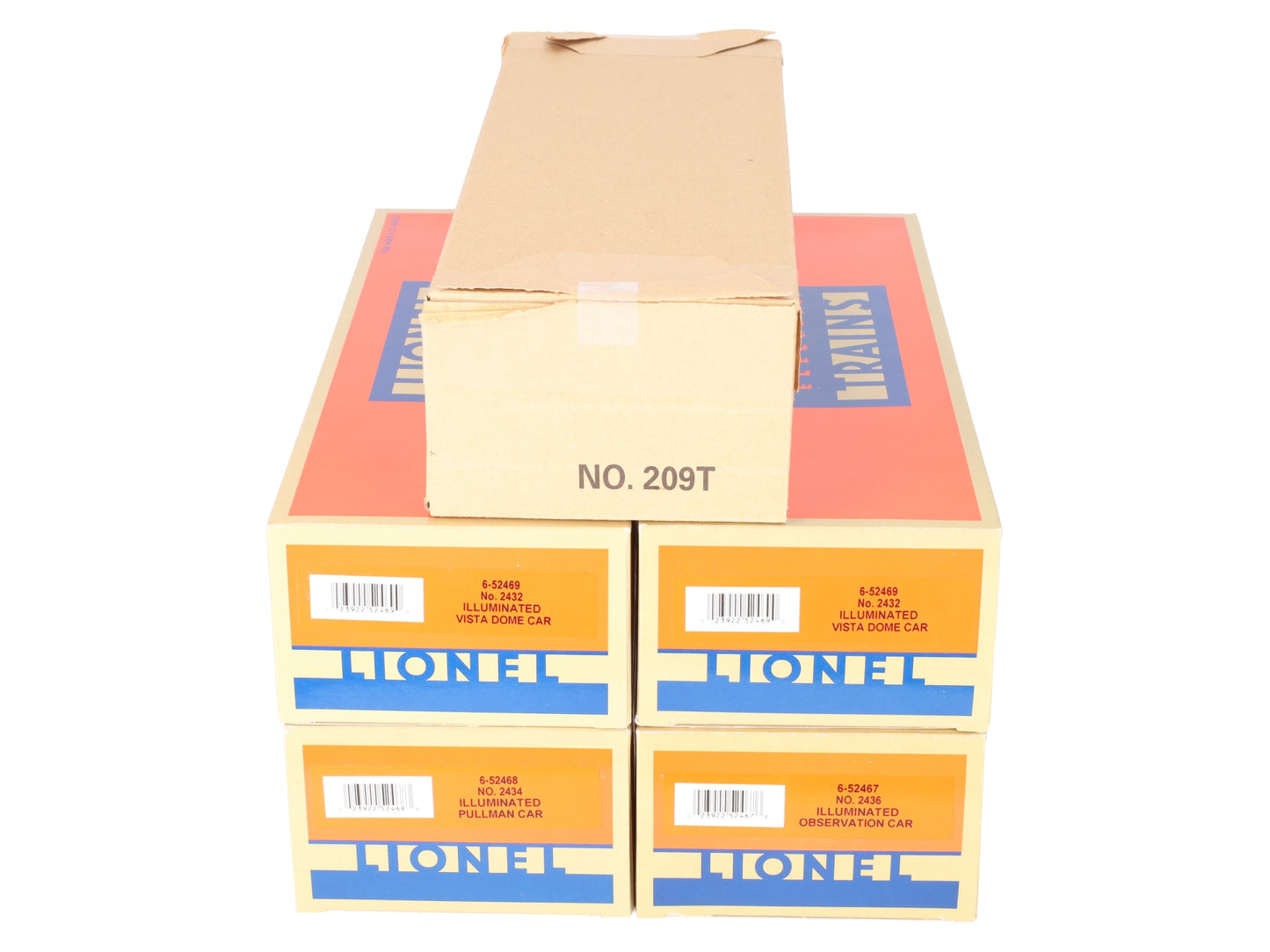 Lionel 6-52423 O New Haven Alco Non-Powered Diesel Passenger Train Set with TMCC LN/Box