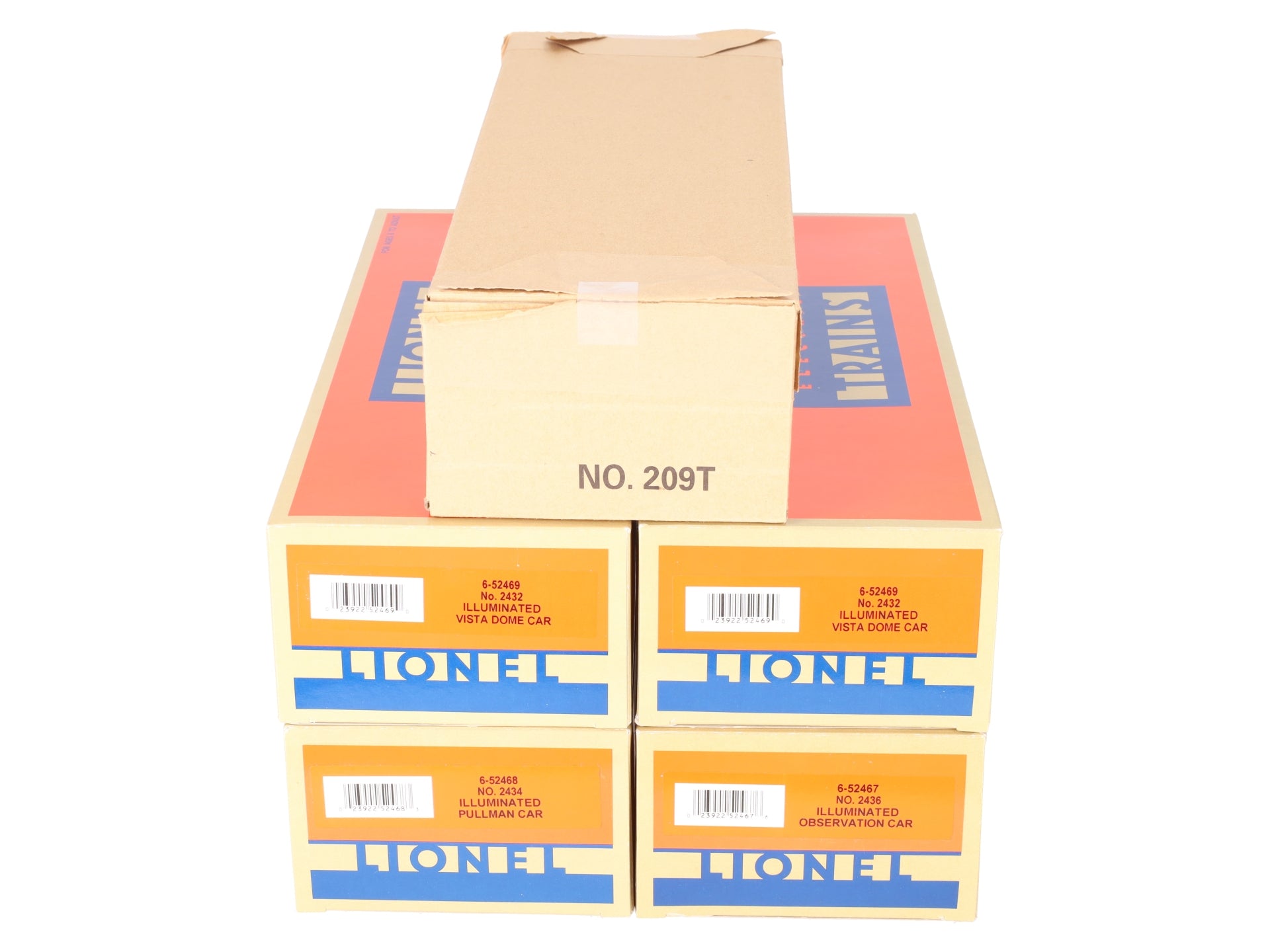 Lionel 6-52423 O New Haven Alco Non-Powered Diesel Passenger Train Set with TMCC LN/Box