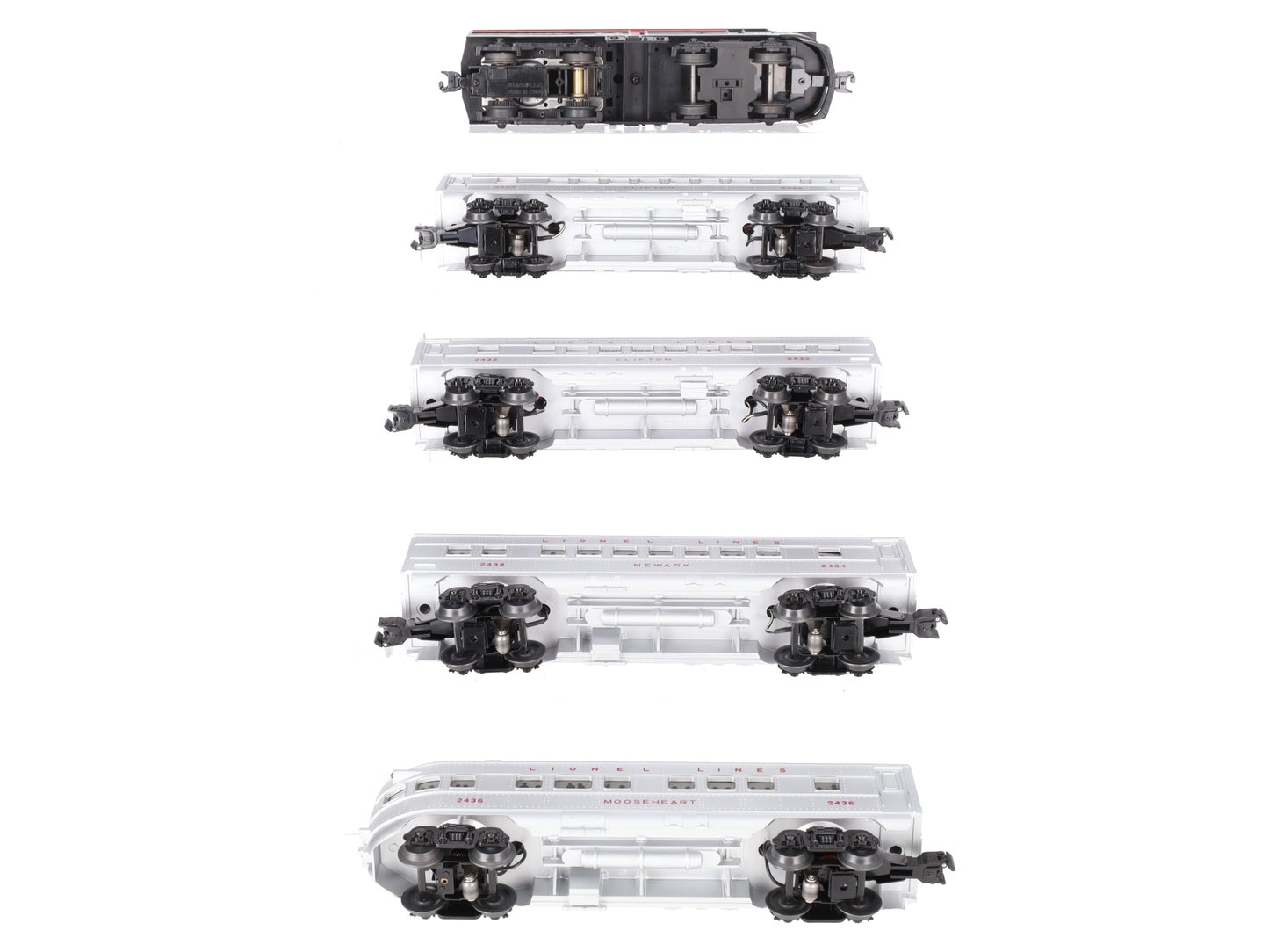 Lionel 6-52423 O New Haven Alco Non-Powered Diesel Passenger Train Set with TMCC LN/Box