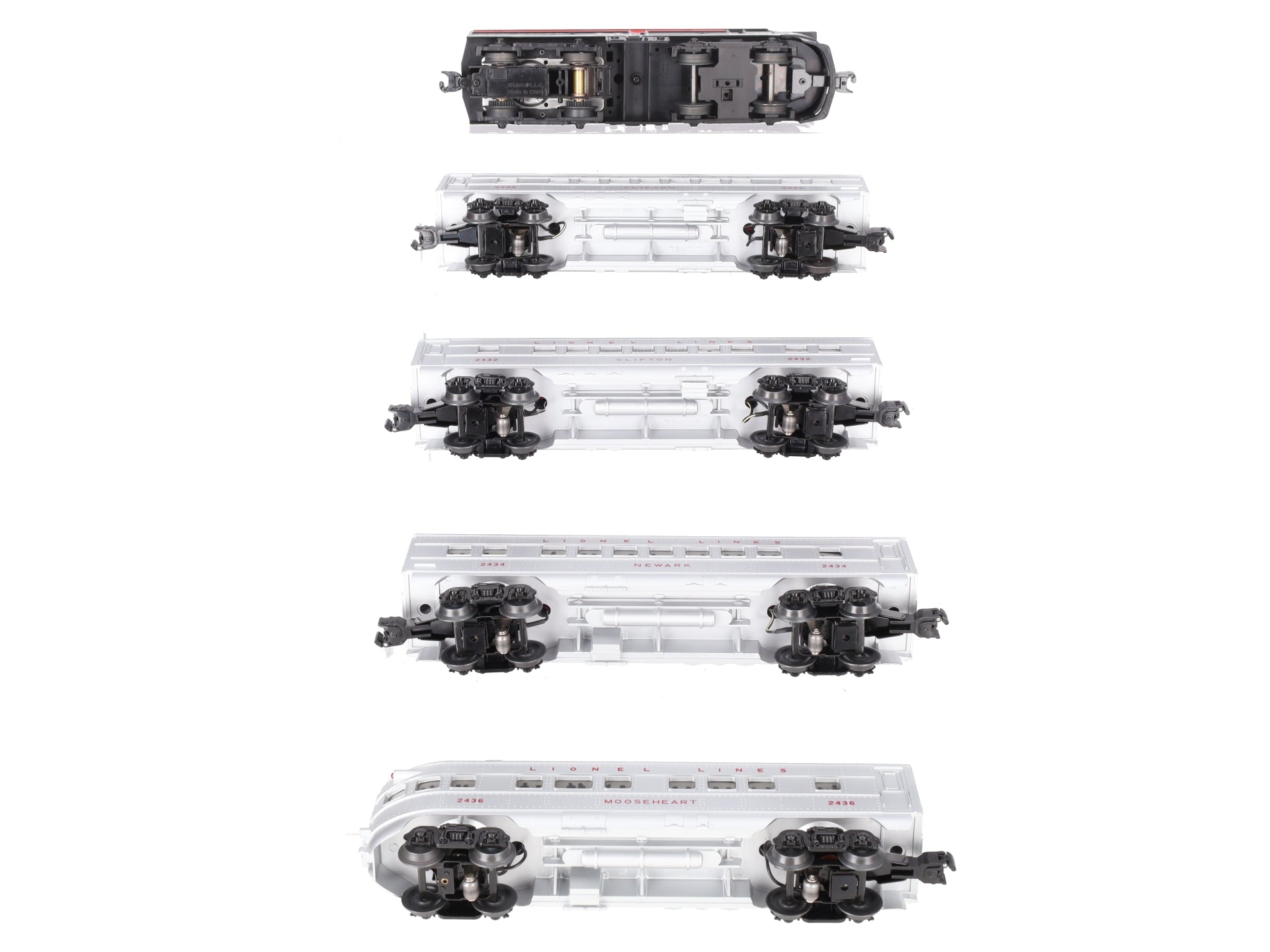 Lionel 6-52423 O New Haven Alco Non-Powered Diesel Passenger Train Set with TMCC LN/Box