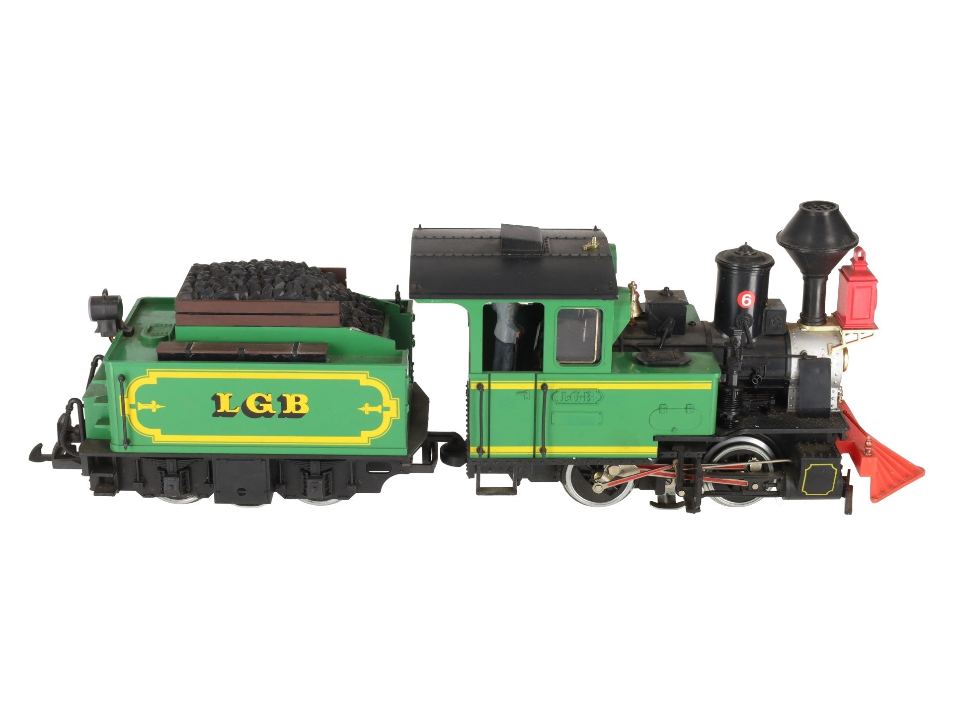 LGB 2017 G Gauge Green 0-4-0 Steam Locomotive with Motorized Tender #6 VG/Box