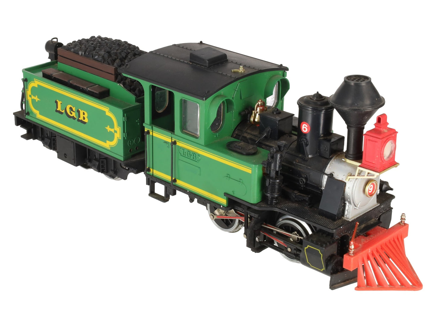LGB 2017 G Gauge Green 0-4-0 Steam Locomotive with Motorized Tender #6 VG/Box