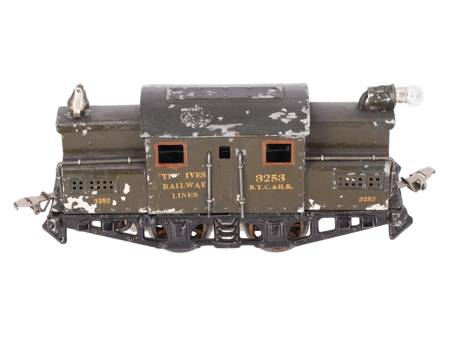 Ives 3253 Vintage O 0-4-0 Tinplate Prewar Electric Locomotive VG