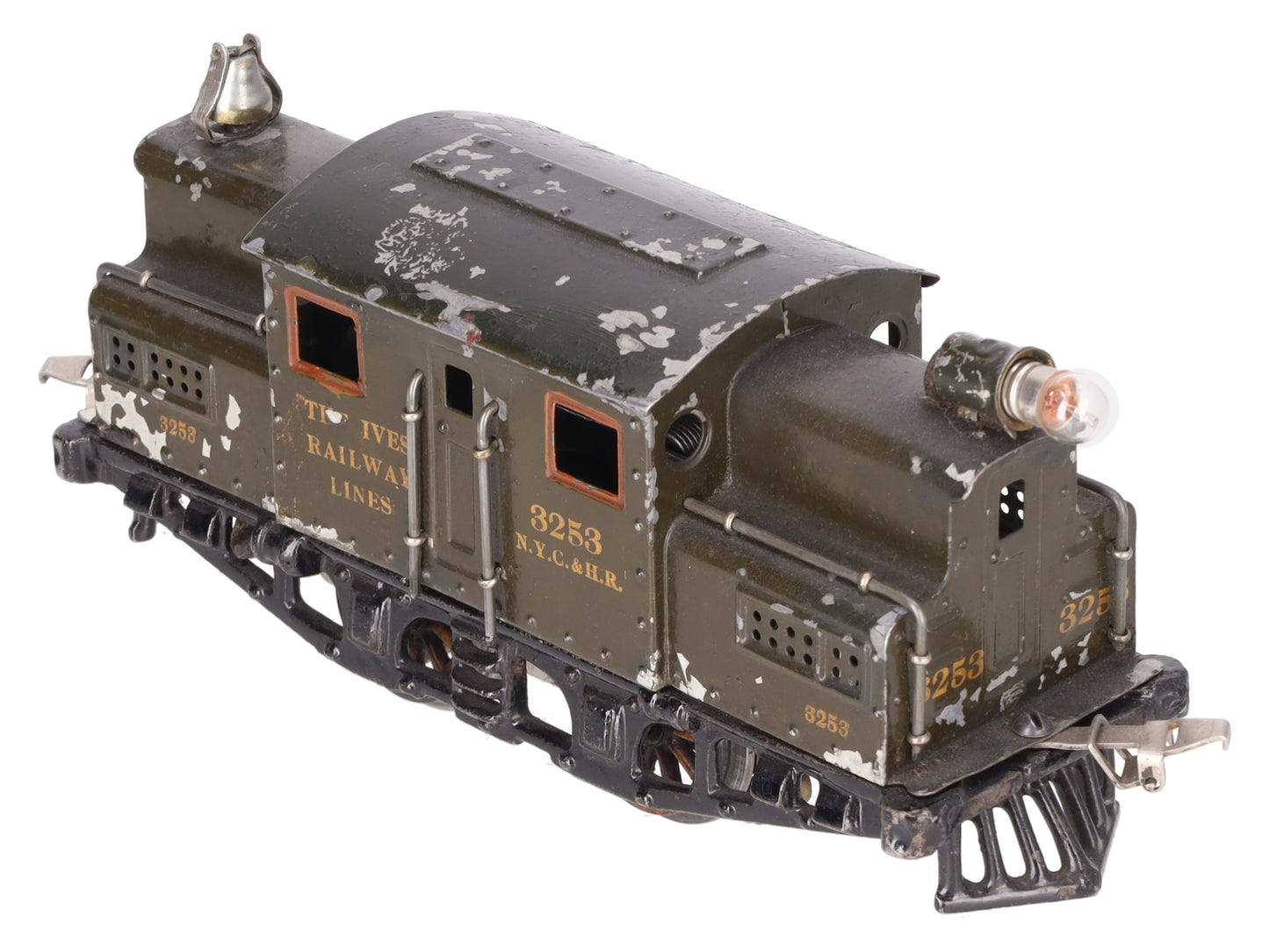 Ives 3253 Vintage O 0-4-0 Tinplate Prewar Electric Locomotive VG