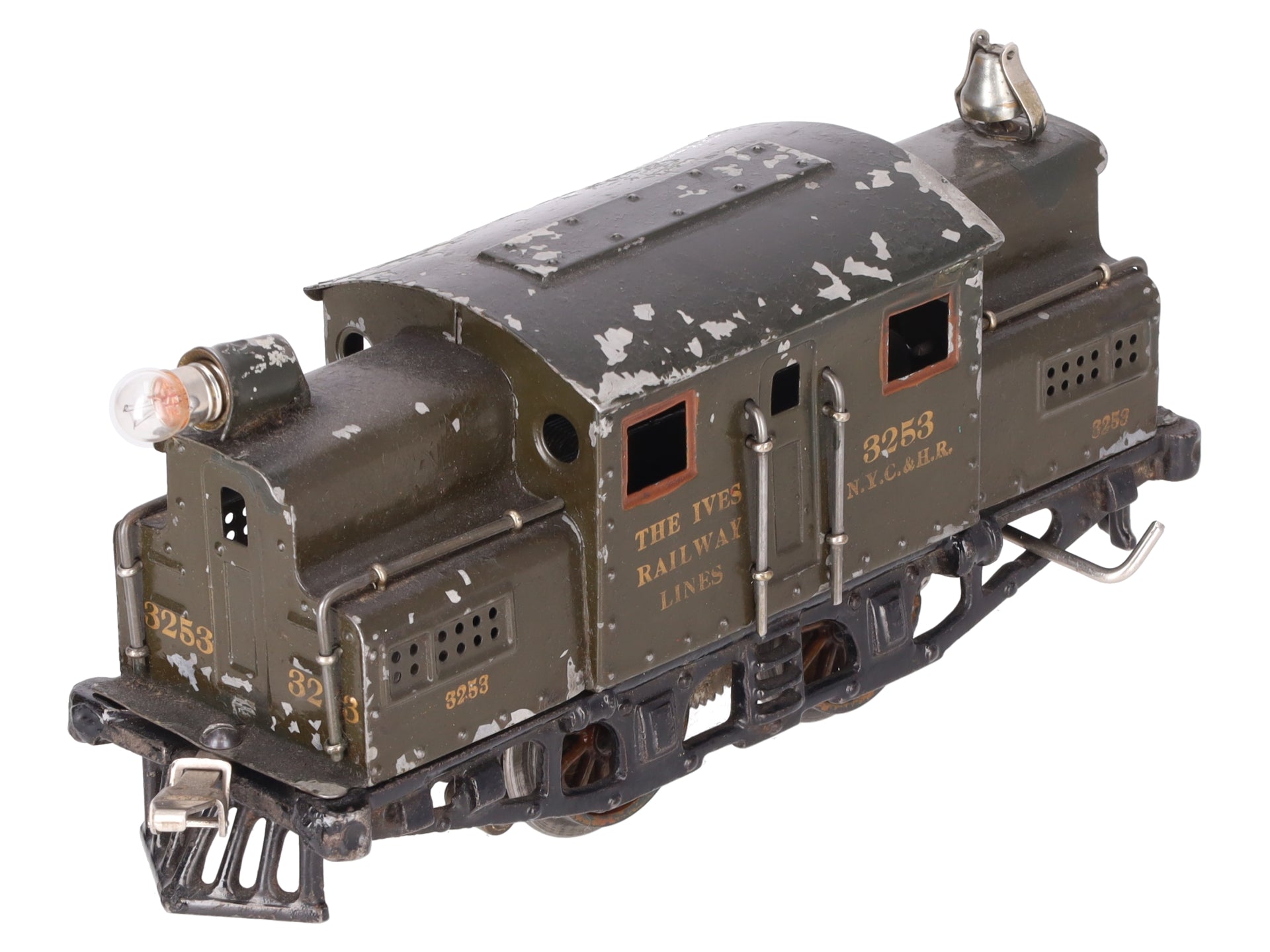 Ives 3253 Vintage O 0-4-0 Tinplate Prewar Electric Locomotive VG