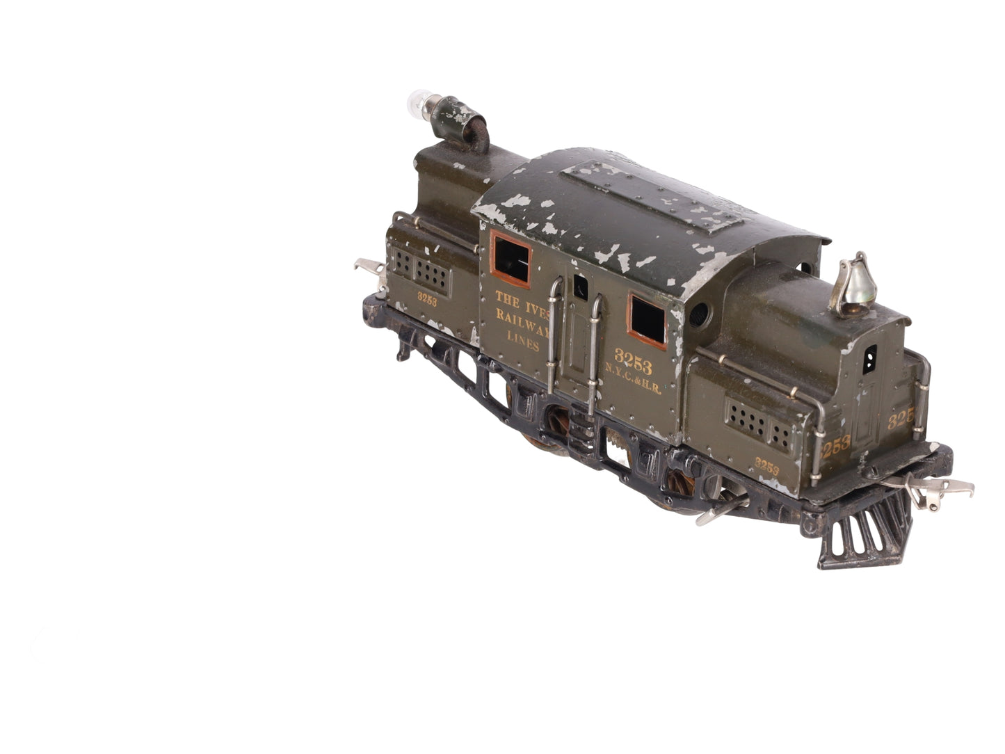 Ives 3253 Vintage O 0-4-0 Tinplate Prewar Electric Locomotive VG