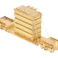 Overland 1347 HO Brass Center Flat Car w/Transformer Load EX/Box