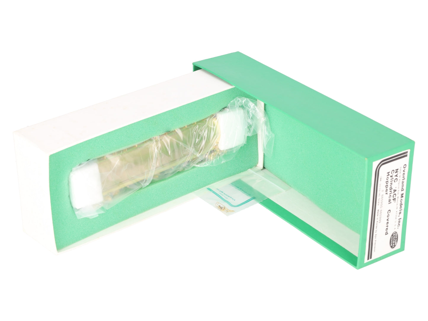 Overland OMI-3039 HO BRASS NYC 'ACF' Cylindrical Covered Hopper -Unpainted EX/Box