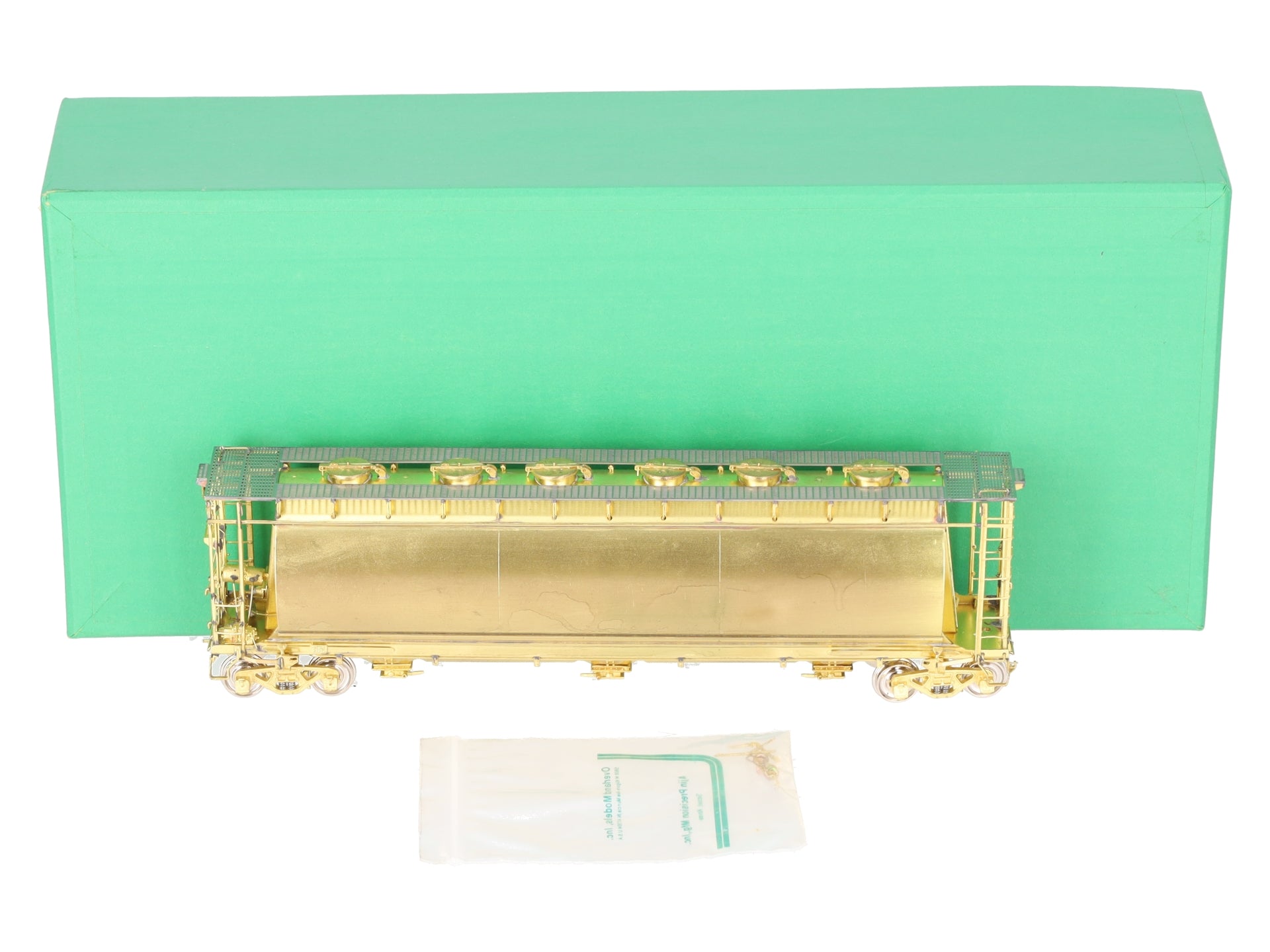 Overland OMI-3039 HO BRASS NYC 'ACF' Cylindrical Covered Hopper -Unpainted EX/Box