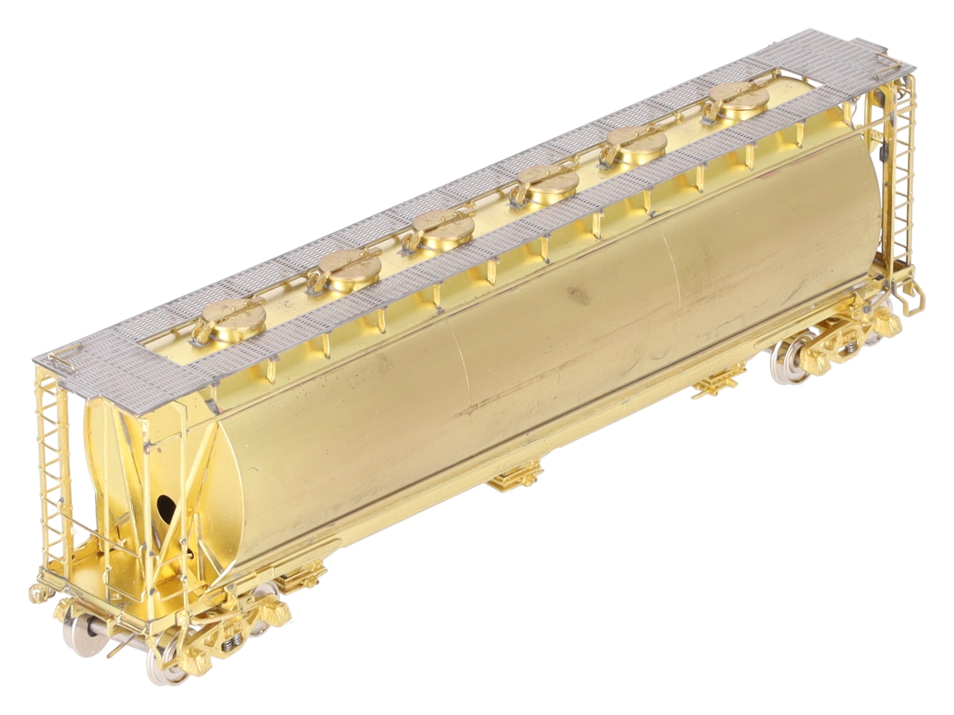 Overland OMI-3039 HO BRASS NYC 'ACF' Cylindrical Covered Hopper -Unpainted EX/Box