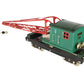 MTH 10-1082 Standard Gauge No. 219 Peacock Crane Car with Brass Trim EX/Box