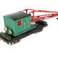 MTH 10-1082 Standard Gauge No. 219 Peacock Crane Car with Brass Trim EX/Box