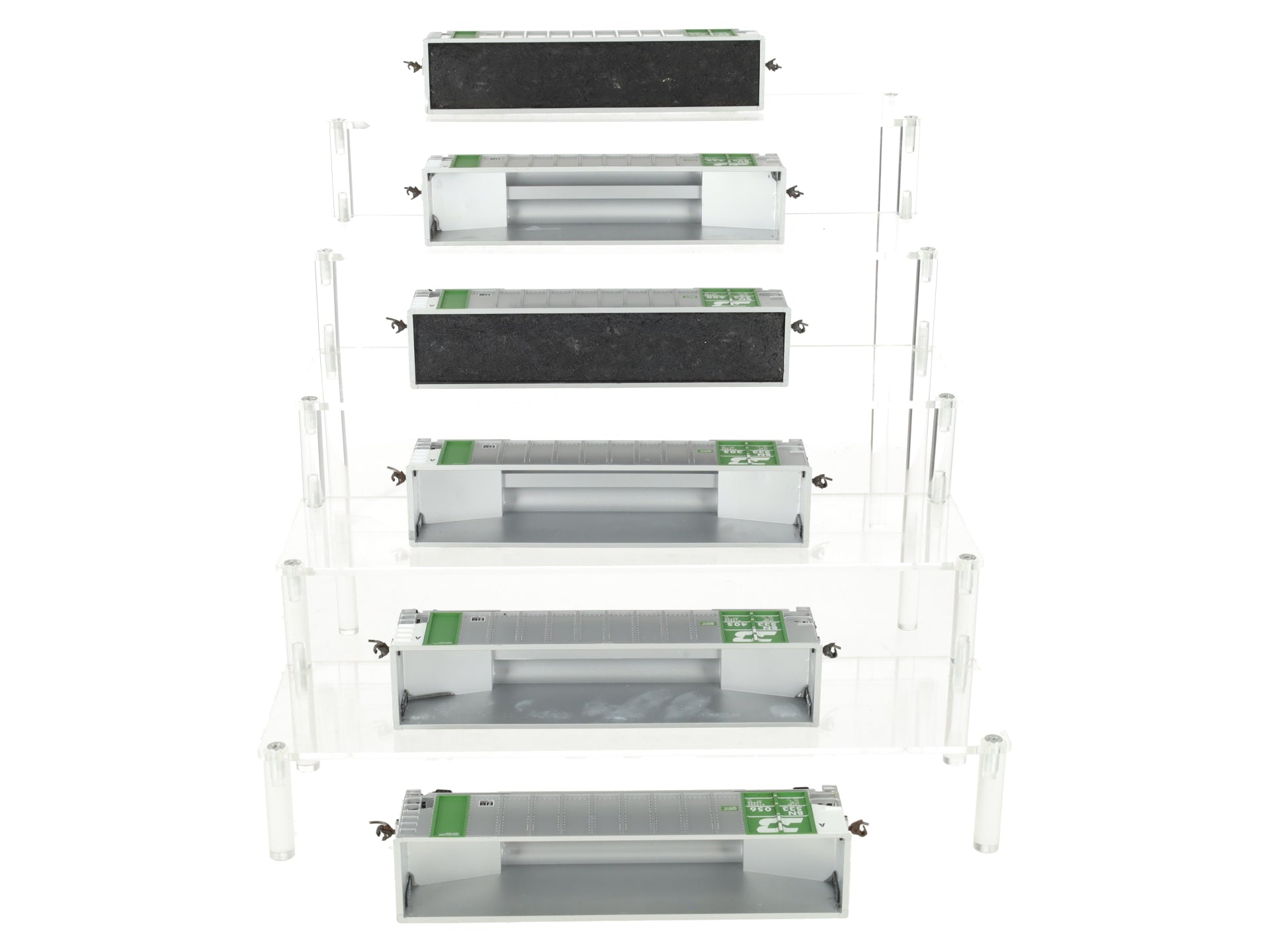 Walthers 932-5301 HO Scale Burlington Northern Bethgon (Pack of 6) EX/Box