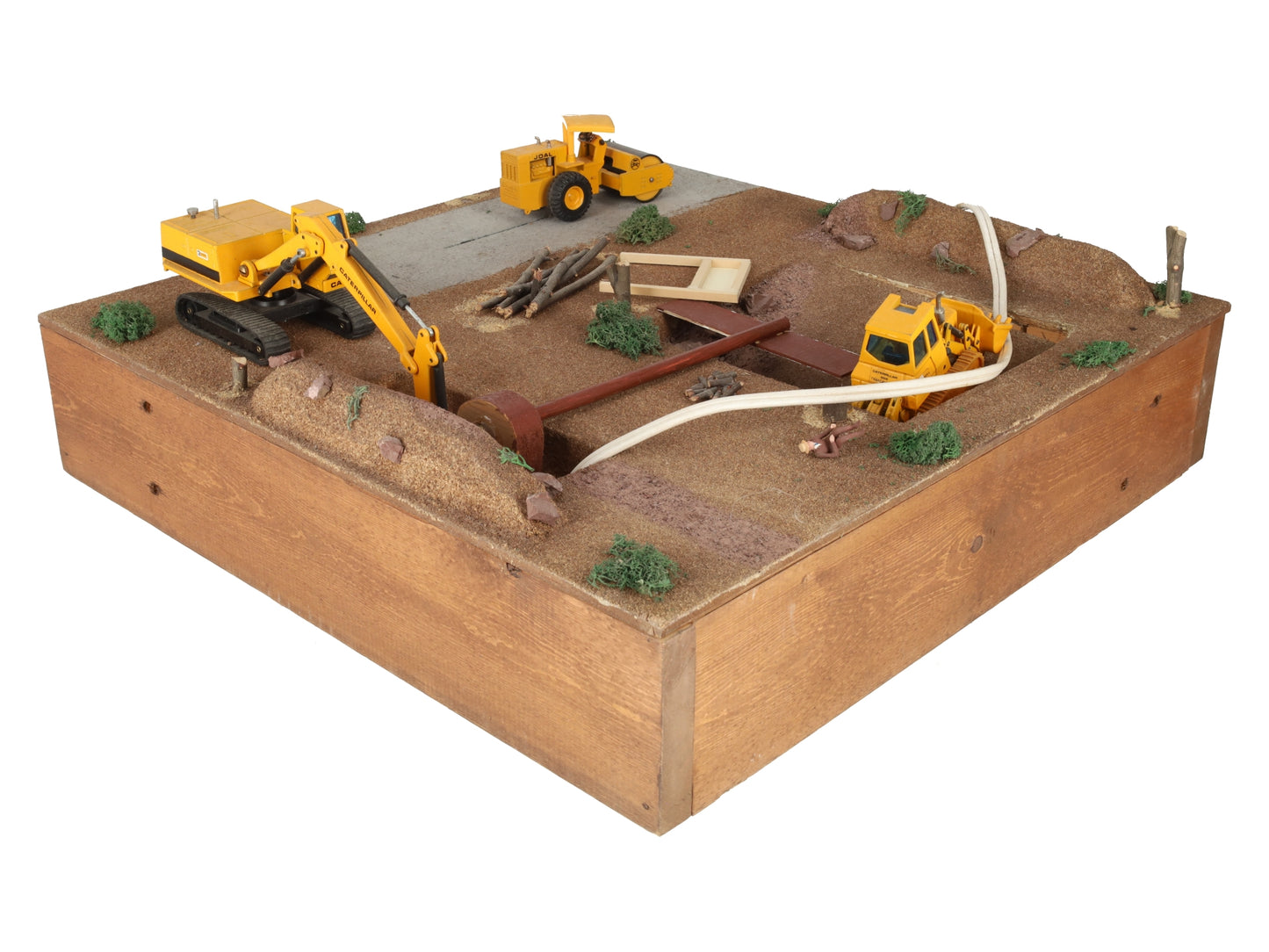 HO Scale Custom Motorized Construction Site Layout Section EX