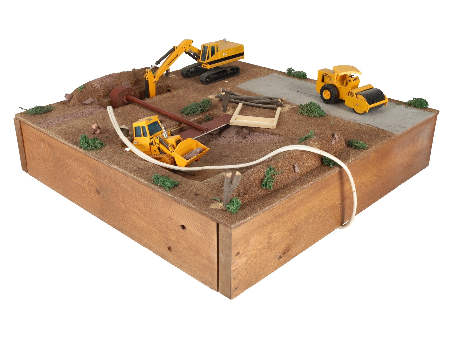 HO Scale Custom Motorized Construction Site Layout Section EX