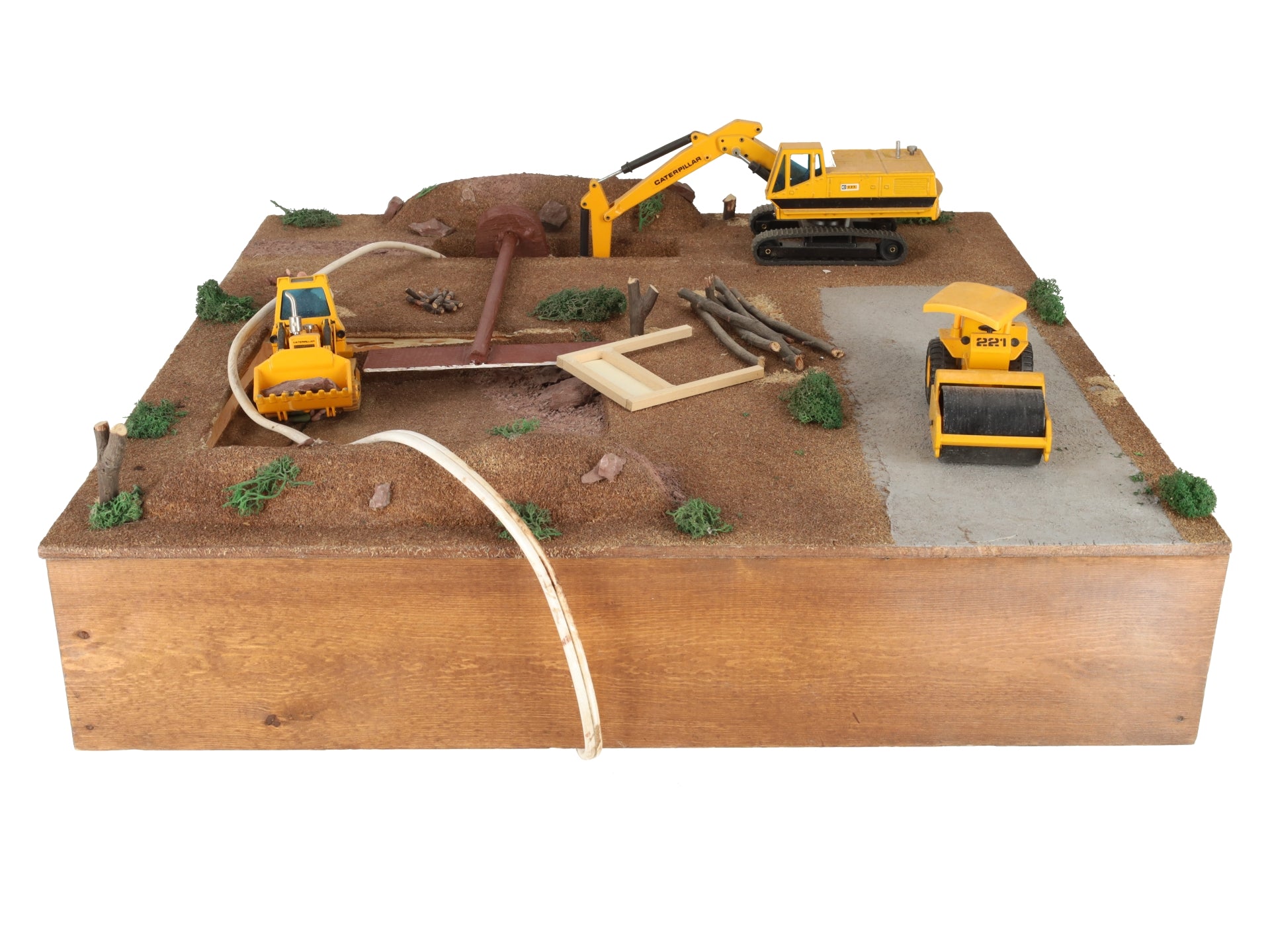 HO Scale Custom Motorized Construction Site Layout Section EX